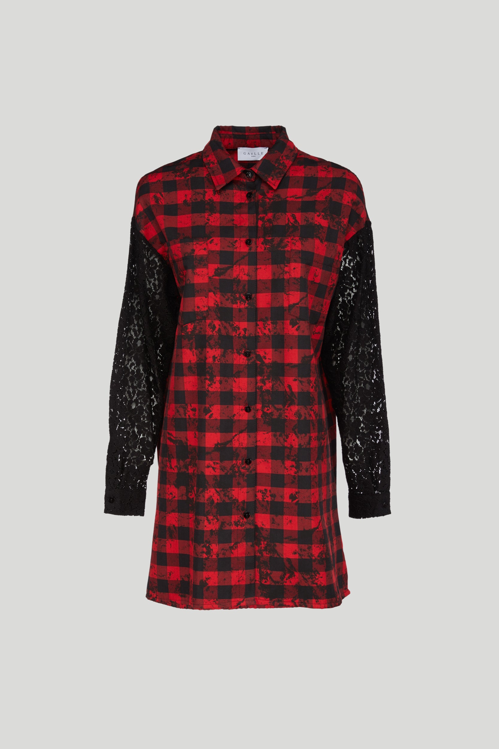 GAELLE Abito Camicia a Quadri