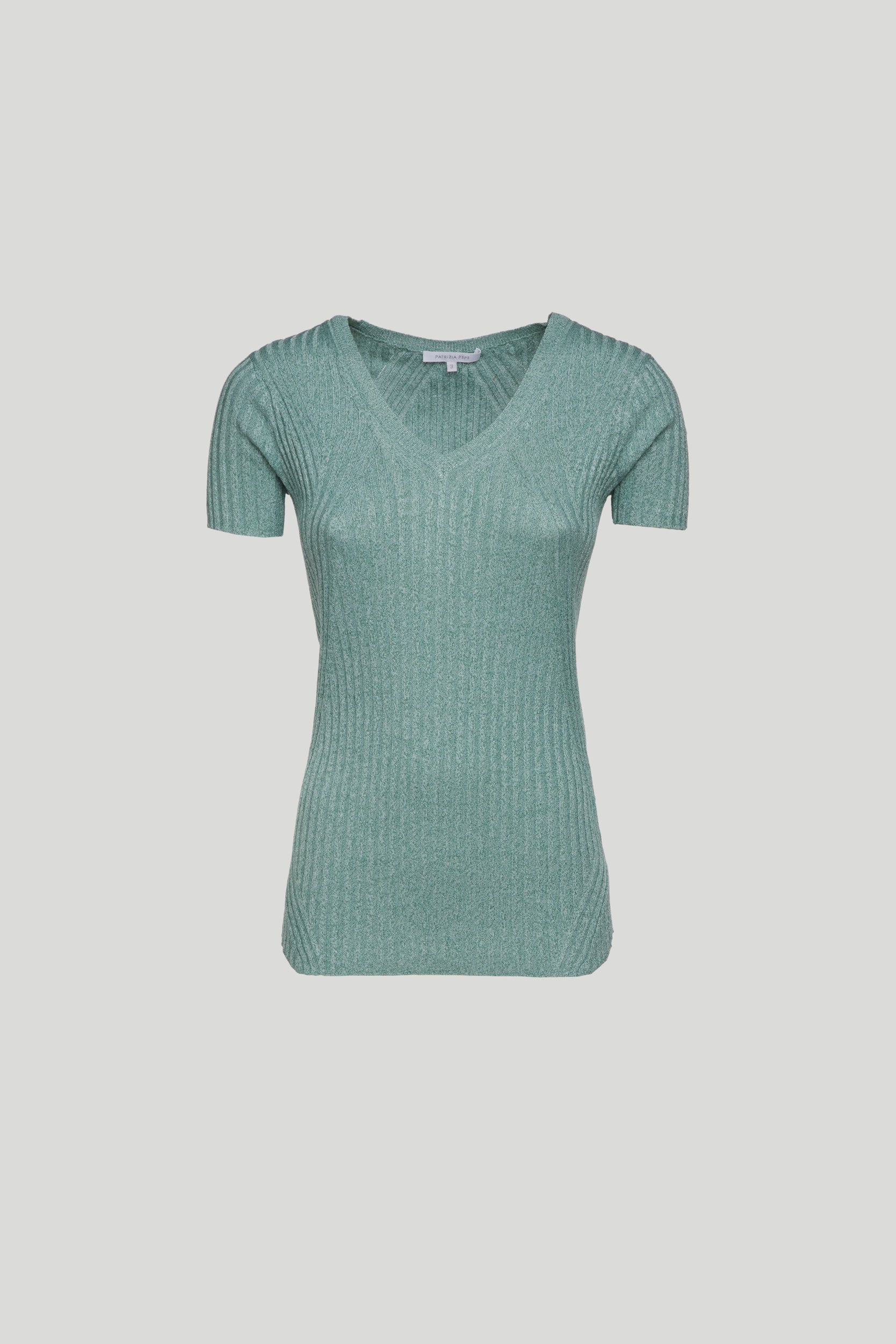 PATRIZIA PEPE Green Knitted T-Shirt
