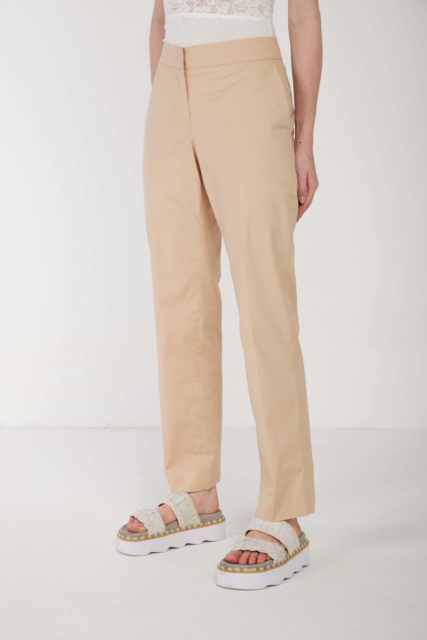 TWINSET Pantalone Chino Beige