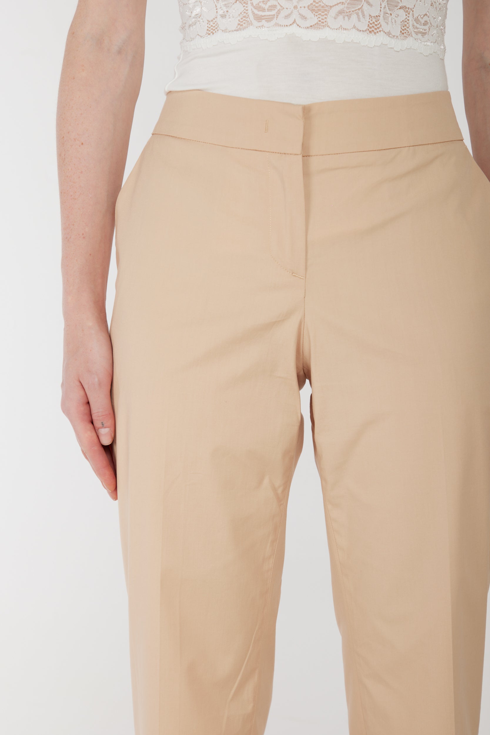 TWINSET Pantalone Chino Beige