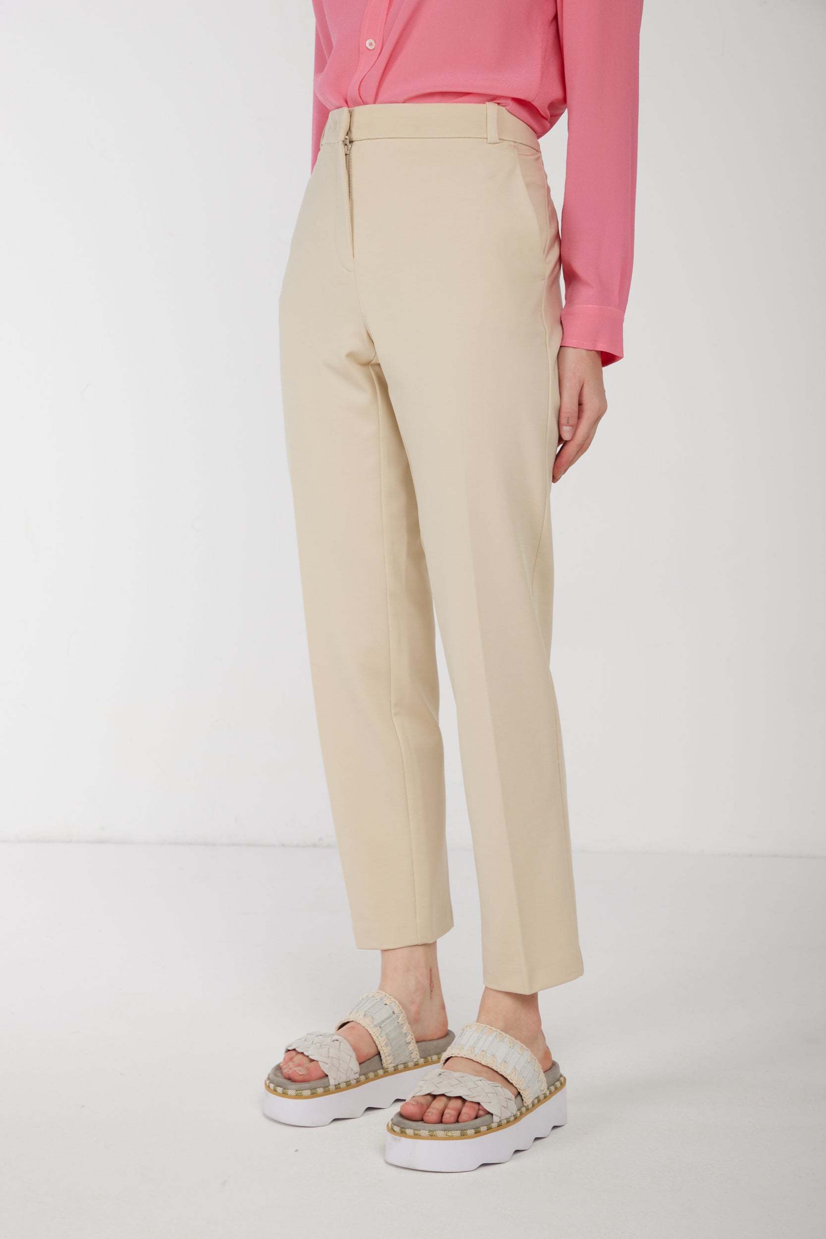 PINKO Pantalone a Sigaretta Beige