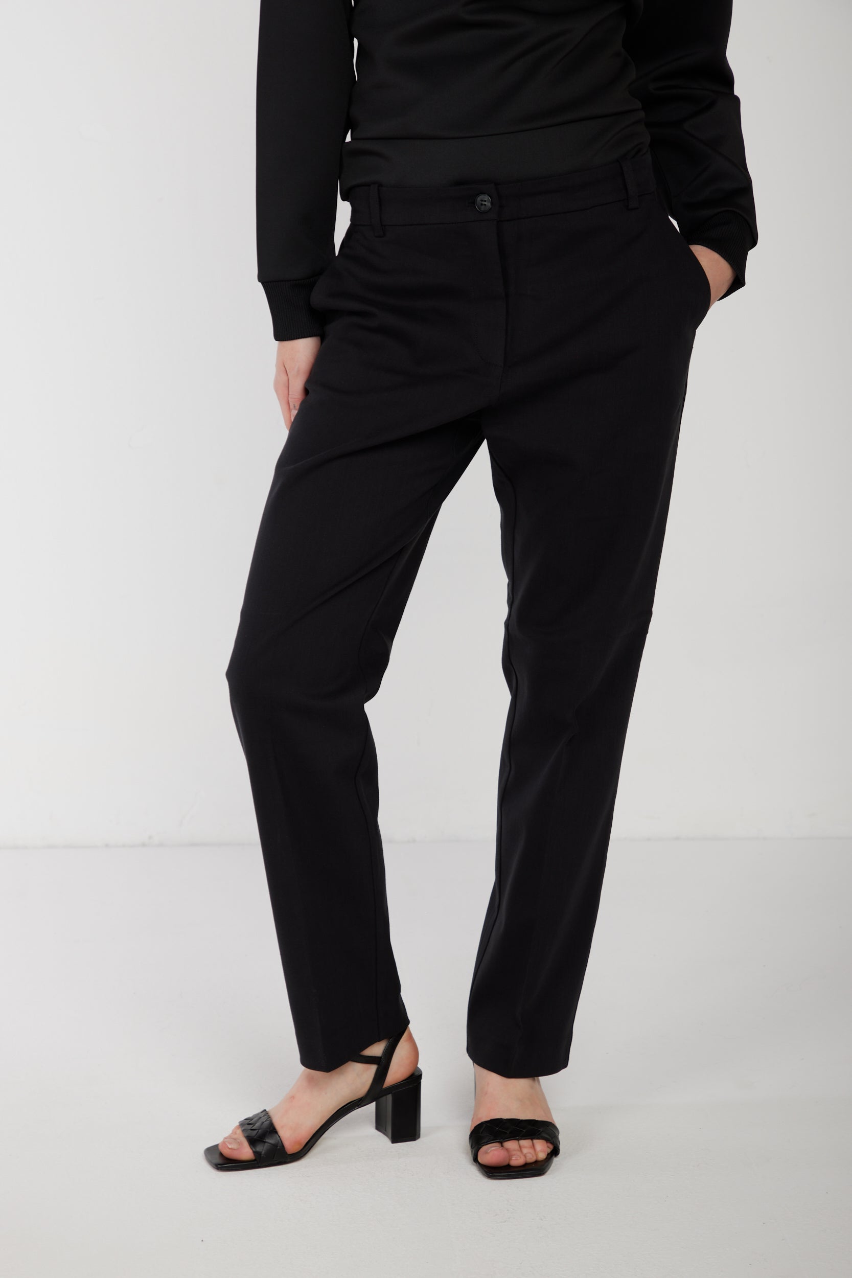 PINKO Pantalone a Sigaretta Nero