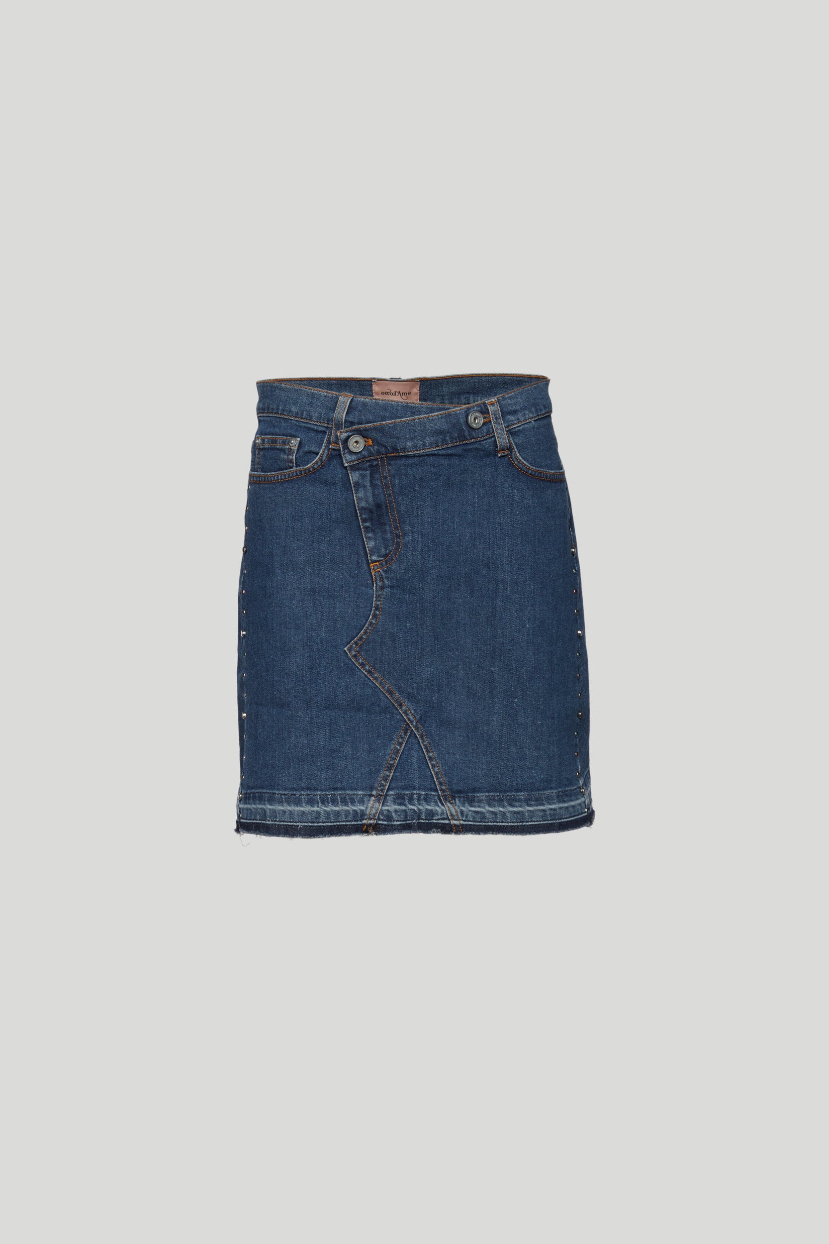 OTTOD'AME Jeans Skirt Asymmetrical Effect