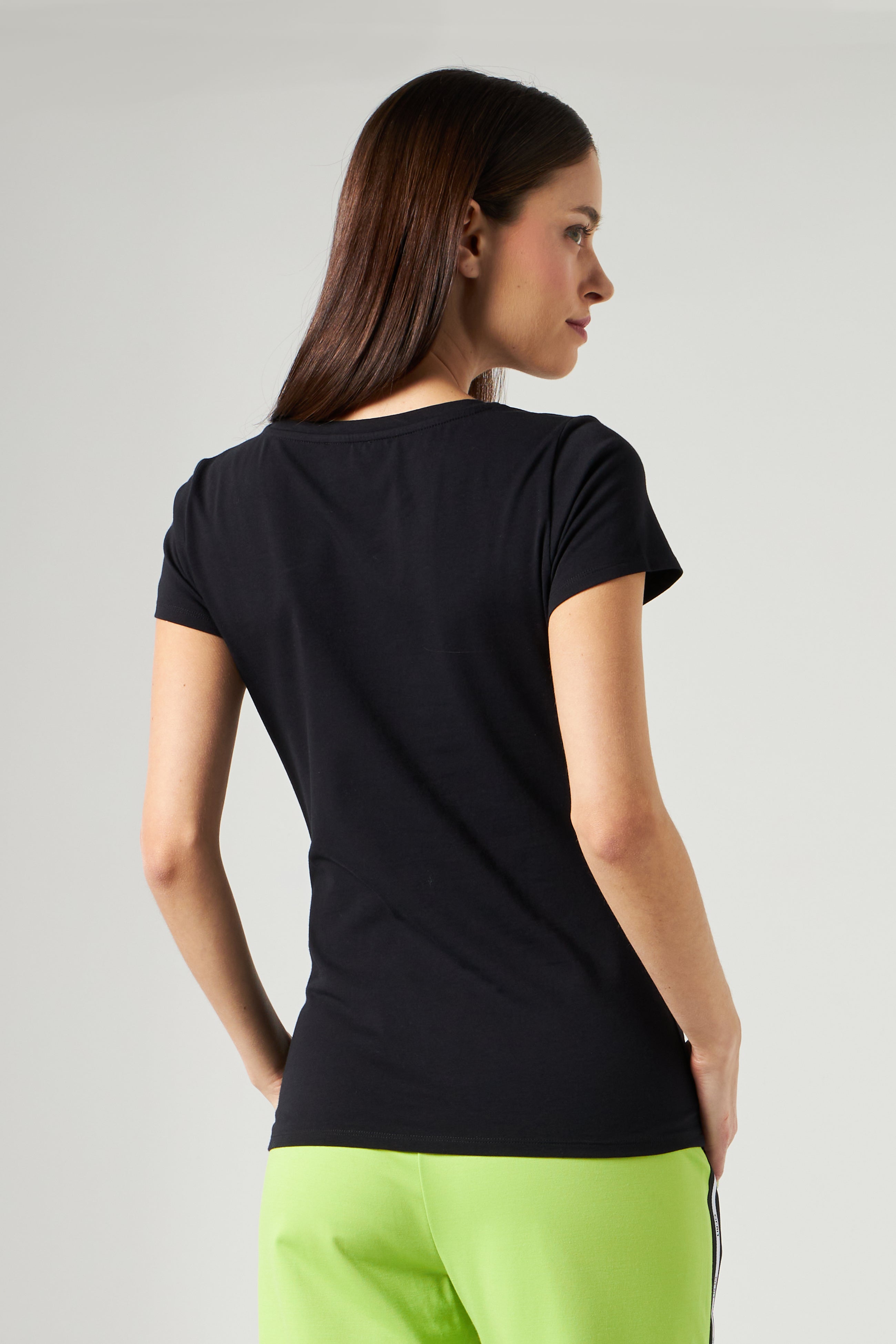 LIU JO T-shirt Nera con Stampa