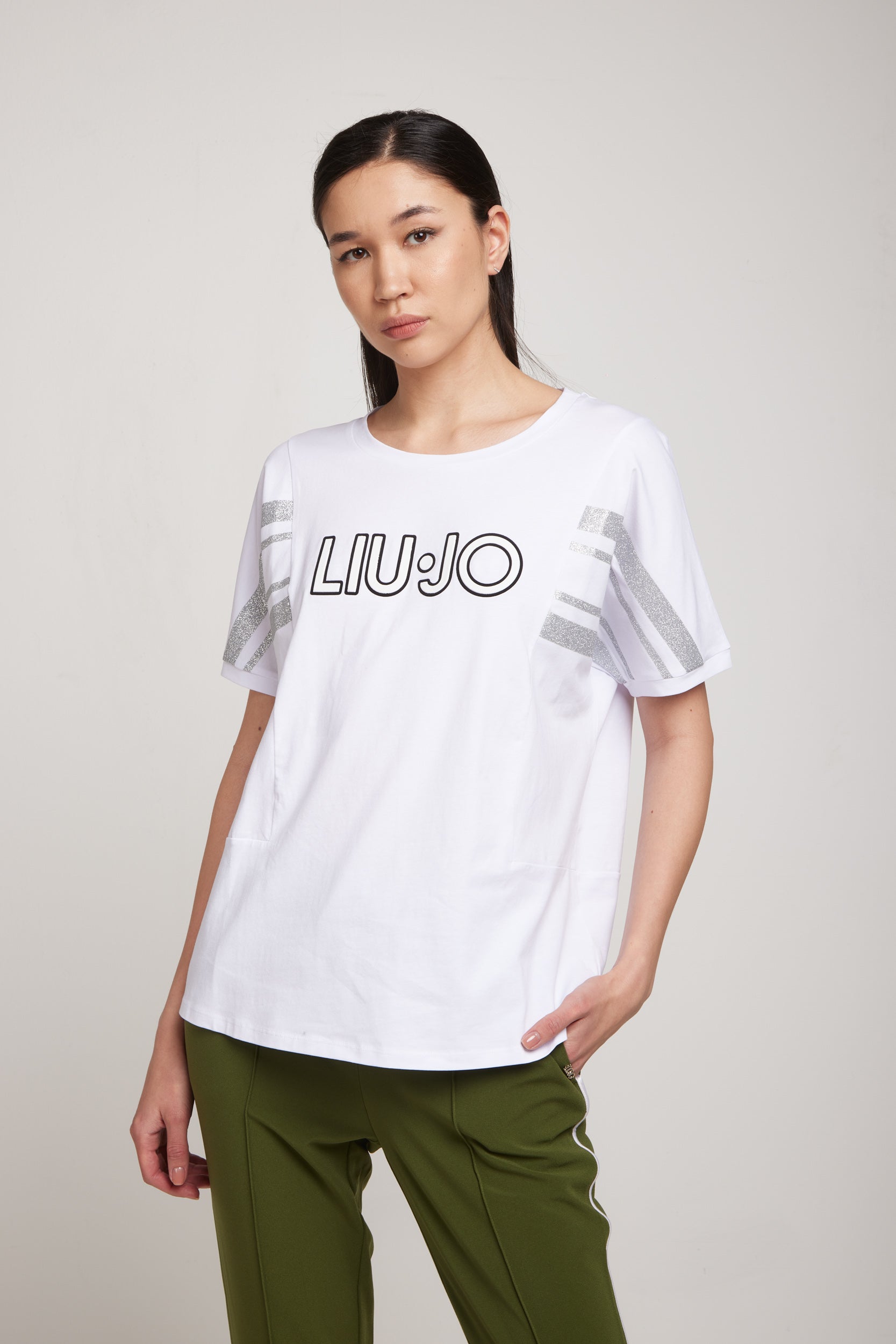 LIU-JO T-Shirt Logo Bianca