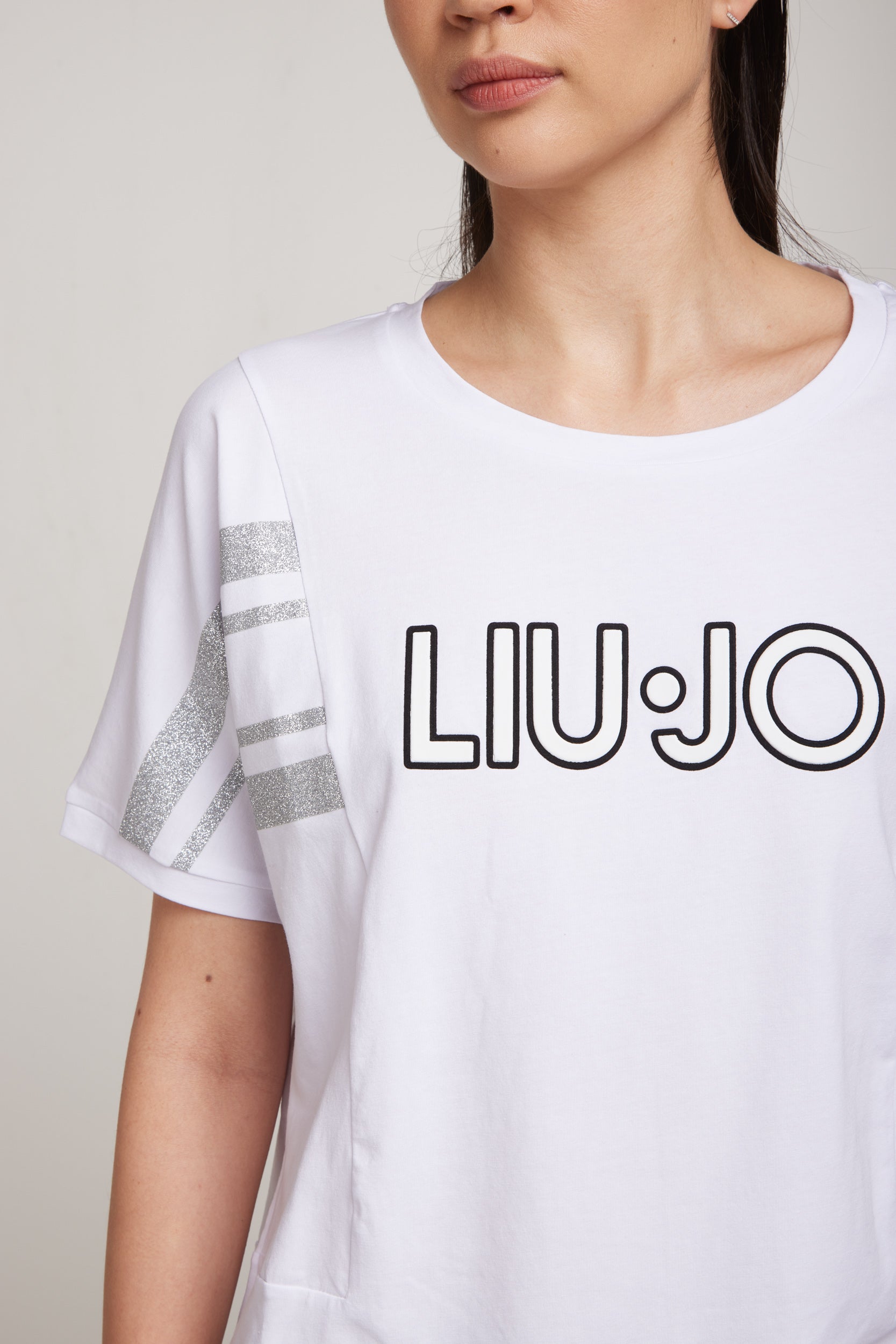 LIU-JO T-Shirt Logo Bianca