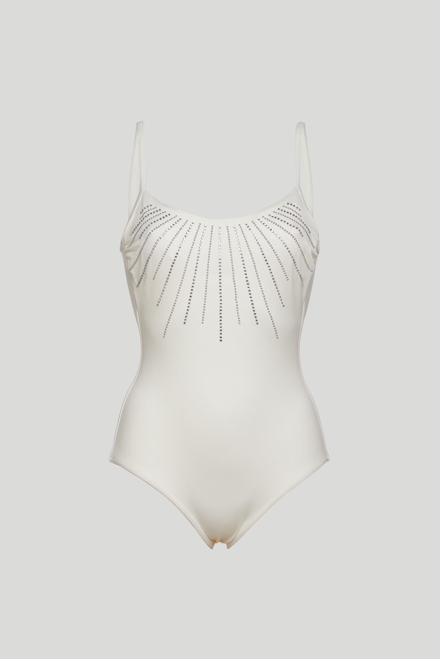 TWINSET White Glitter One-piece Swimsuit Loverlock