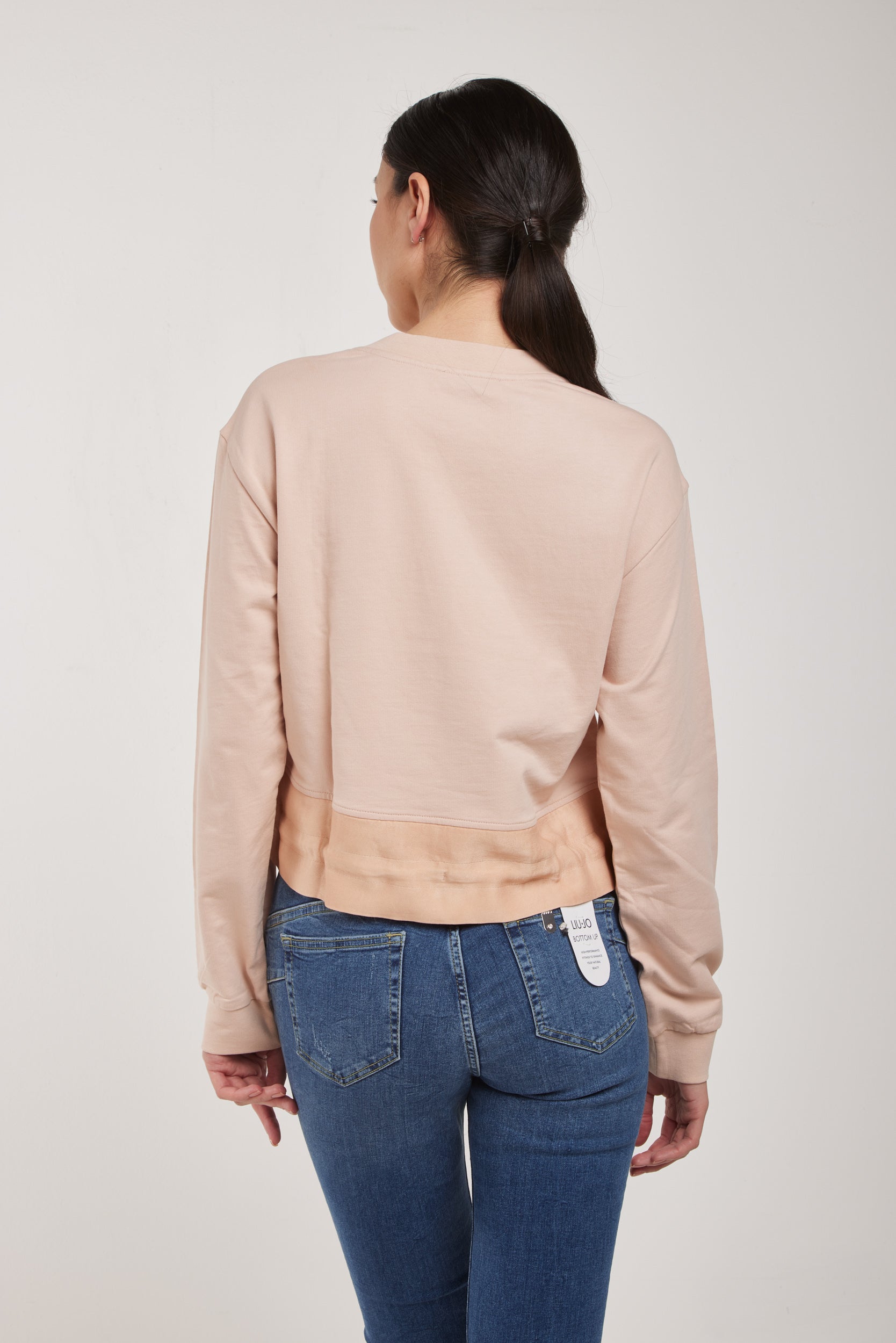 TWINSET Felpa Rosa Antico con Stampa Love