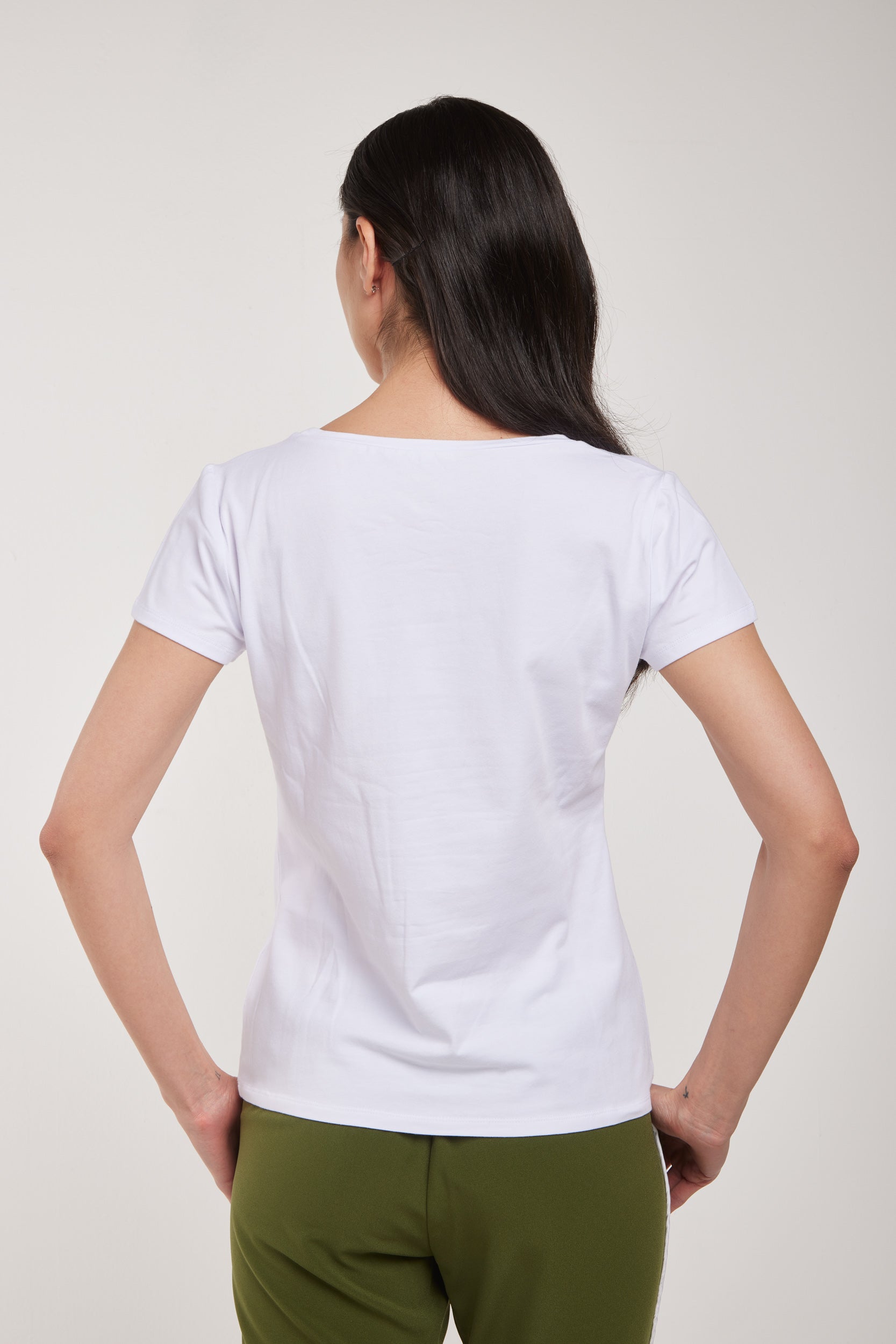 LIU-JO T-Shirt Bianca "Live, Love & Sparkle"