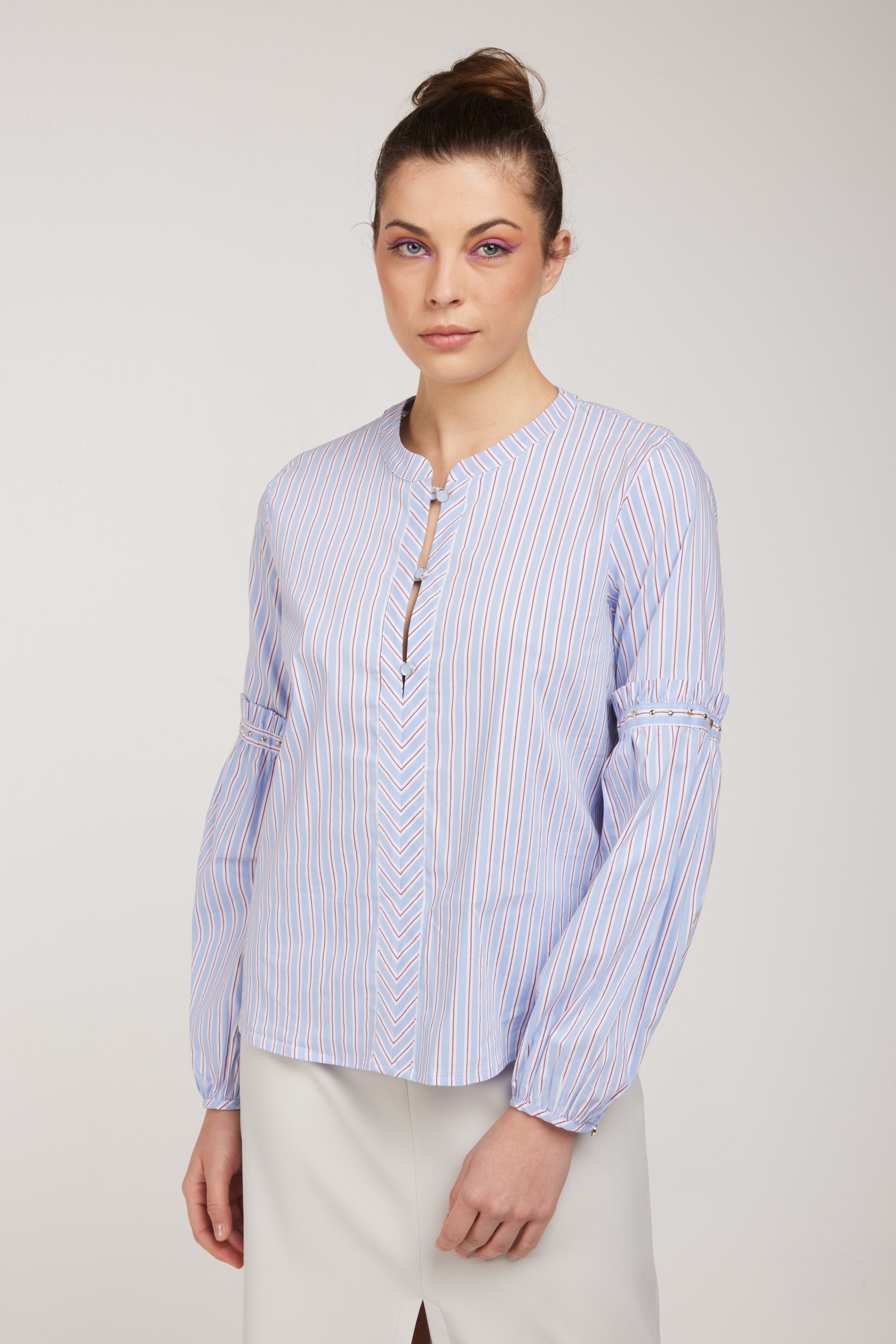 LIU-JO Korean Striped Shirt