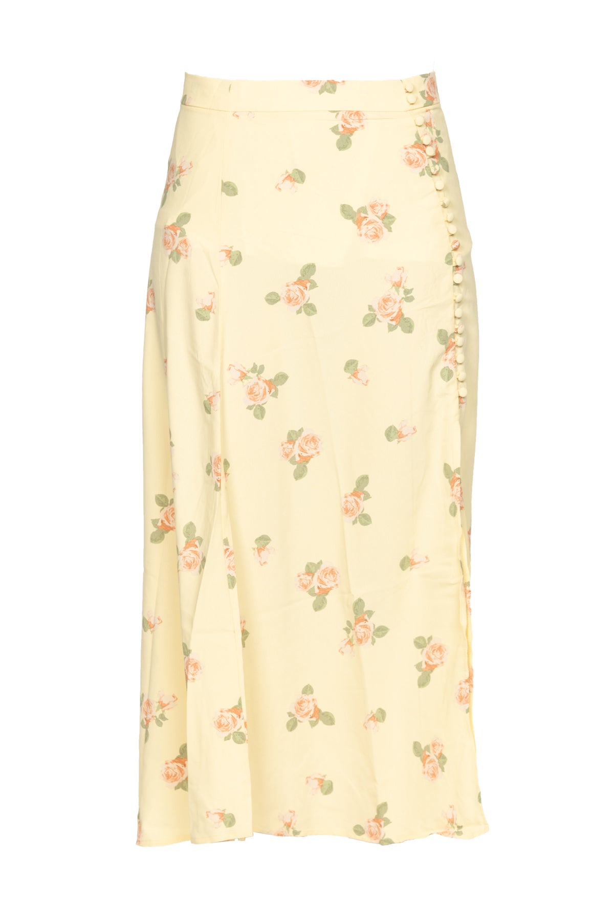 GLAMOROUS Gonna Midi Gialla a Fiori