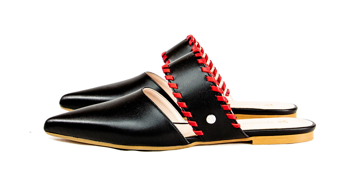 TRUSSARDI JEANS Ciabatte a Punta Nere