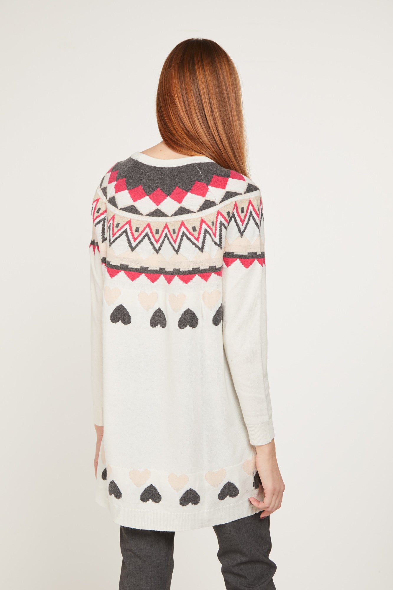 PRINCESSE LODO Maglione Oversize Panna Fantasia