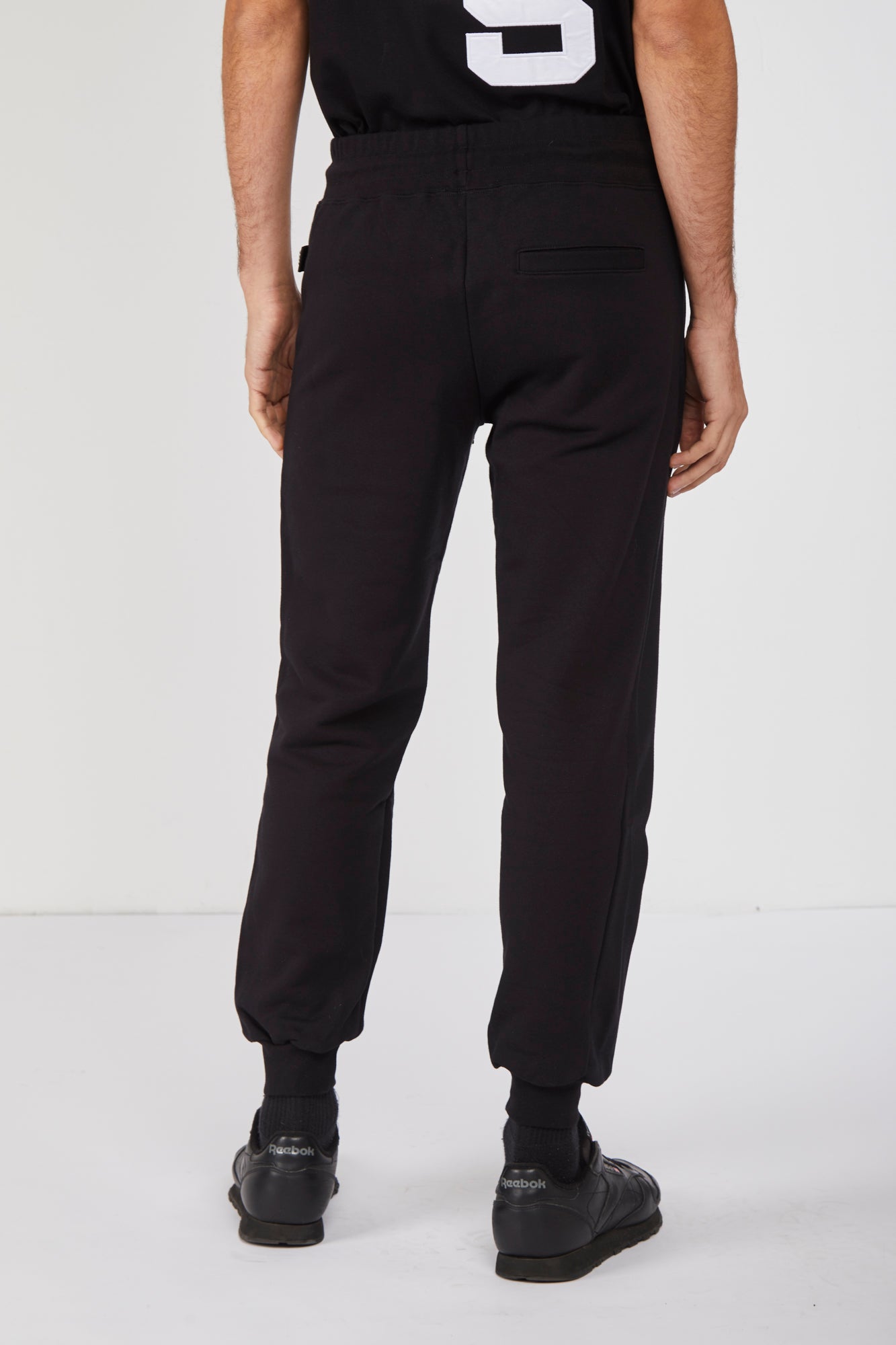 GCDS Pantalone Sportivo Nero con Logo Laterale