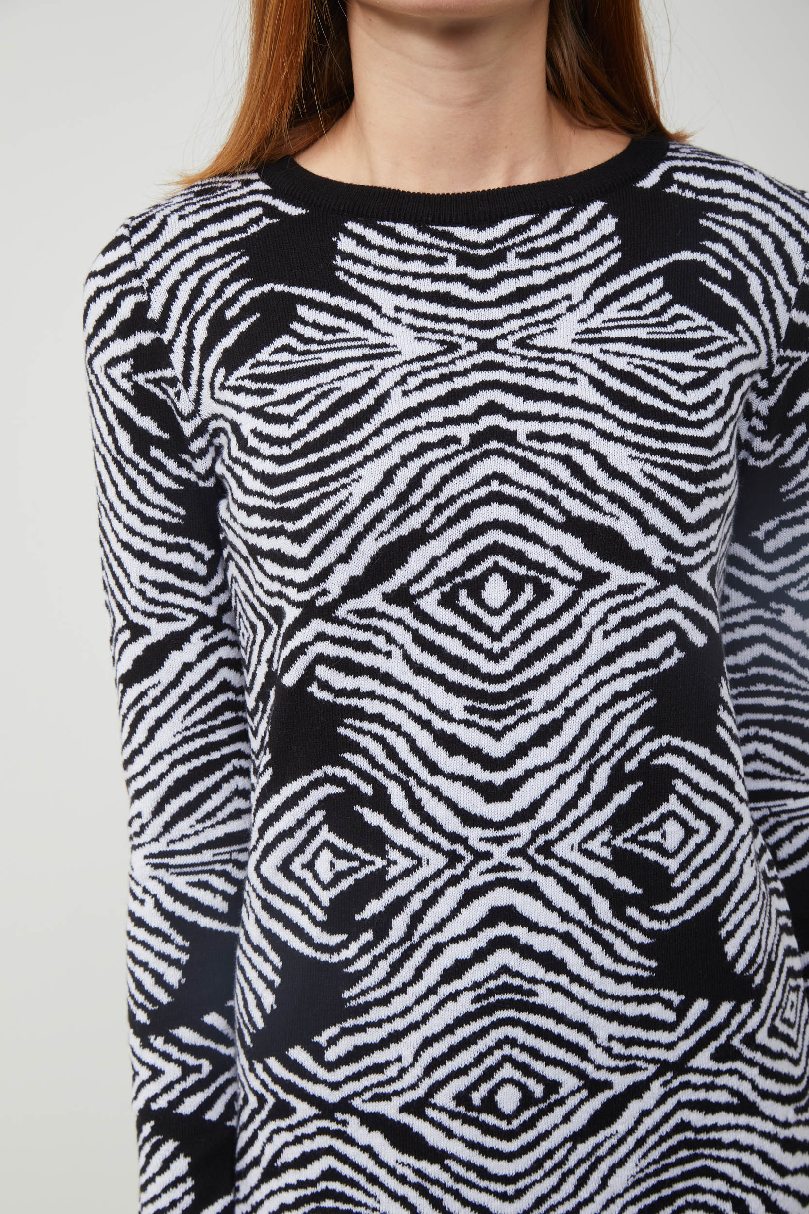 PINKO Zebra Knit Dress