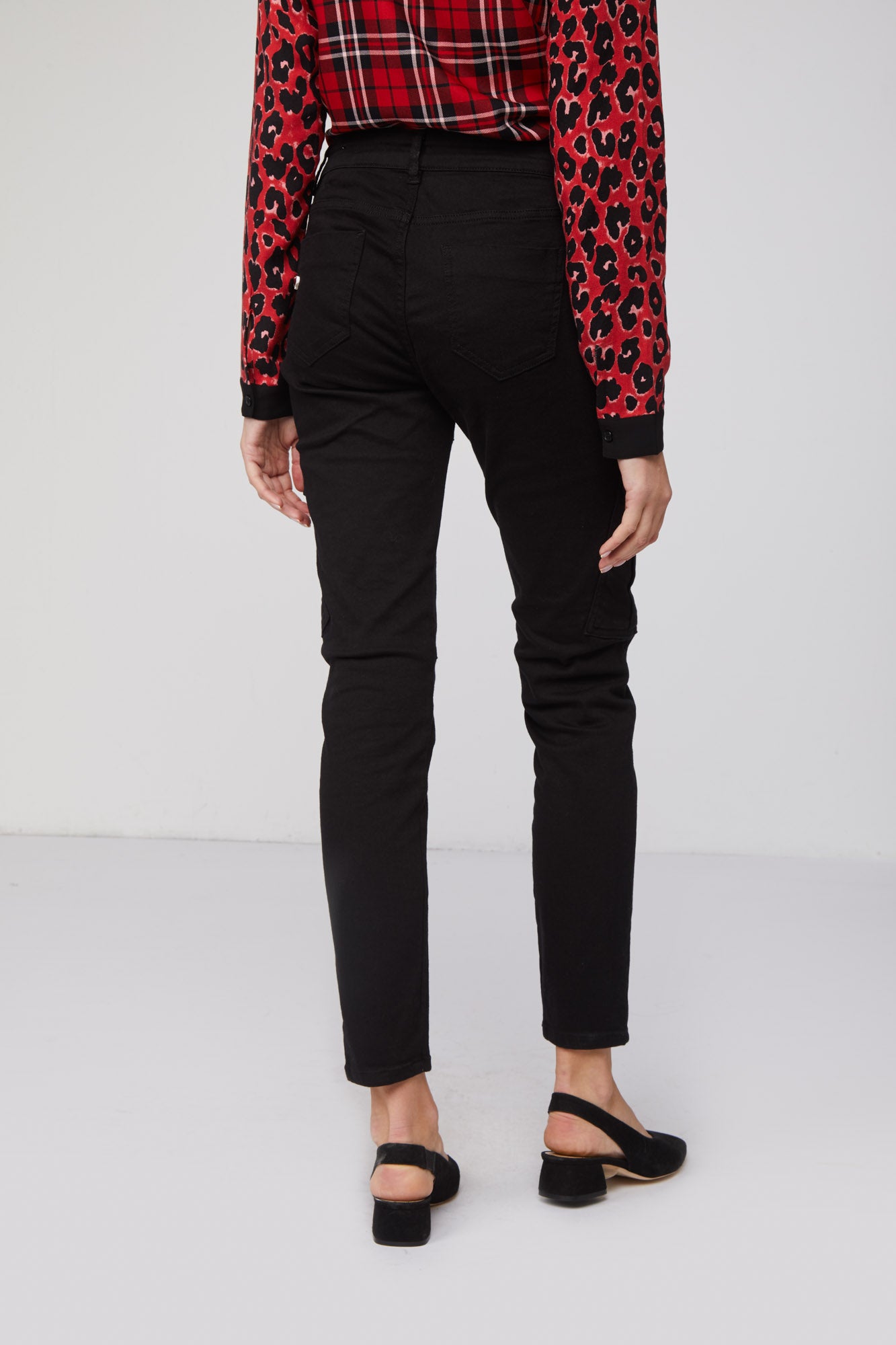 TWINSET Pantalone Cargo Nero