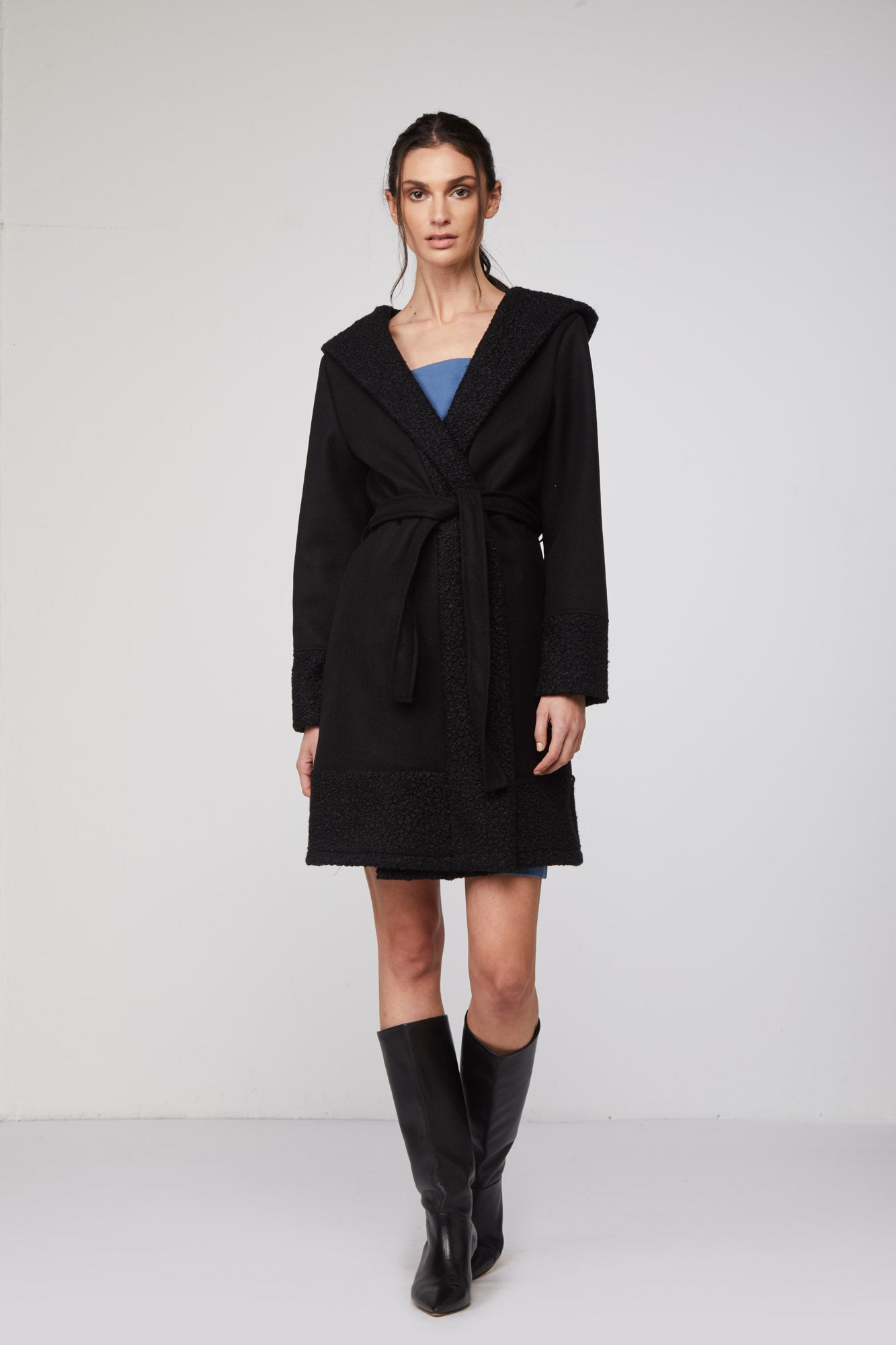 MANGANO Cappotto "Giulia" Nero