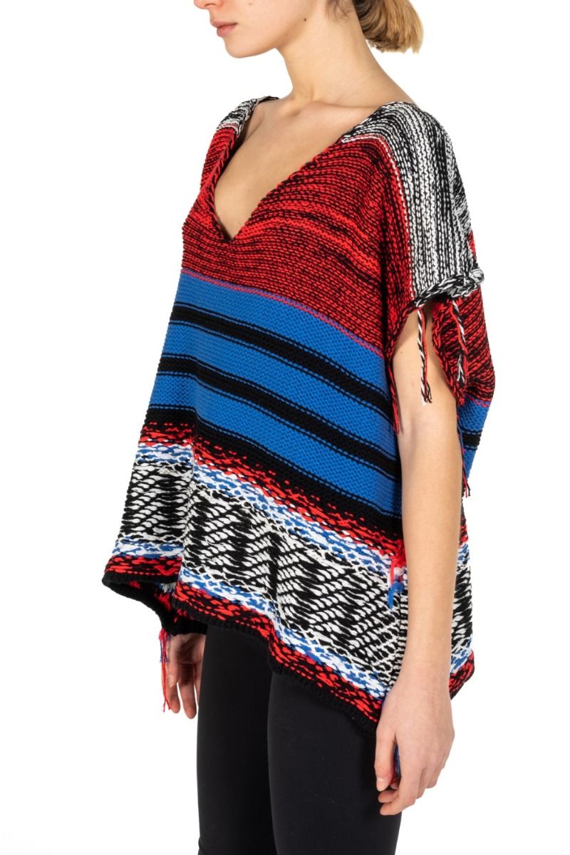 Maxi vest with fringes