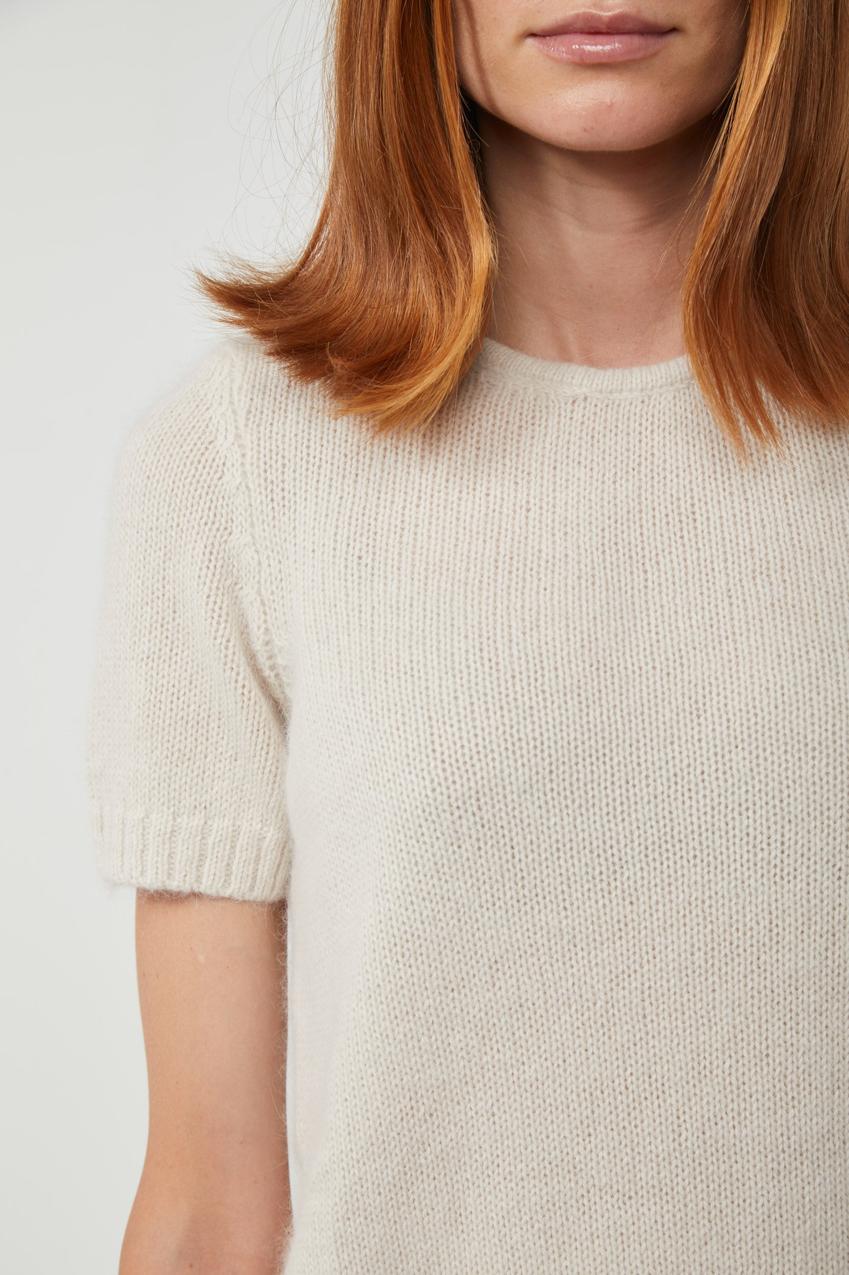 VICOLO Maglia Bianca Maniche Corte