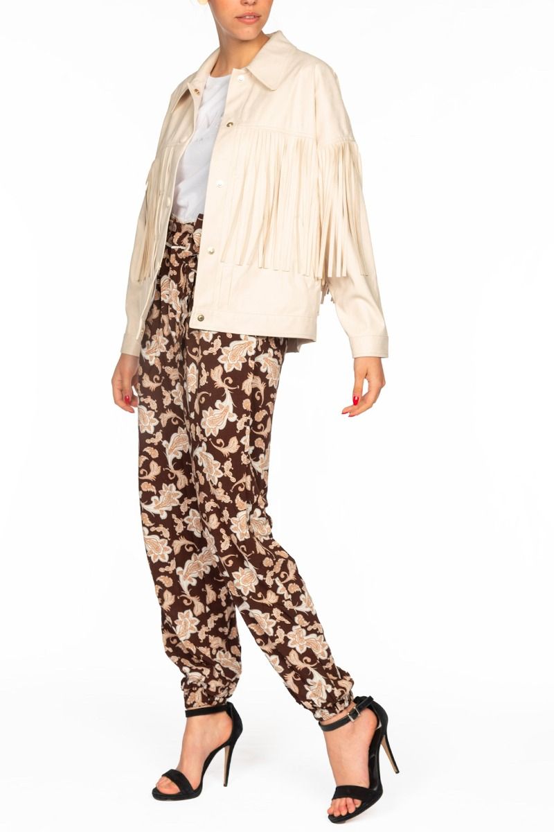 OOF WEAR Giacca Bianca con Frange