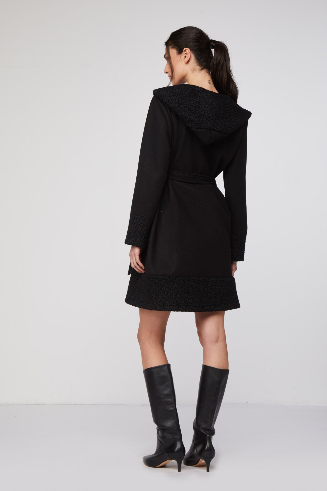 MANGANO Cappotto "Giulia" Nero