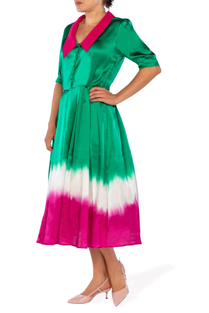 ULTRACHIC Abito Lungo Tie-Dye