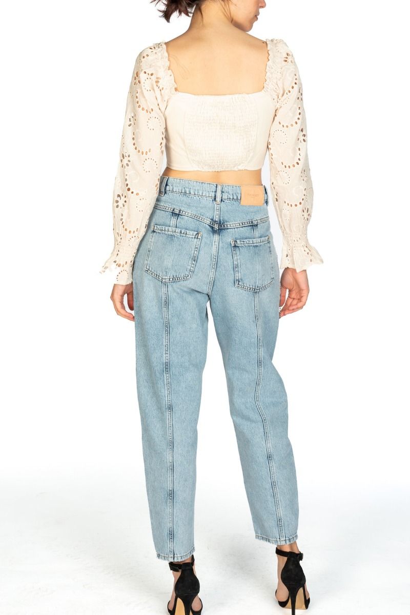 GLAMOROUS Top Bustier Crema