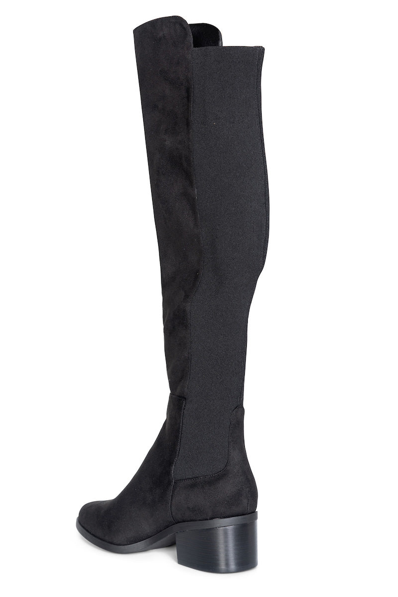 STEVE MADDEN Stivale Graphite Black Microsuede