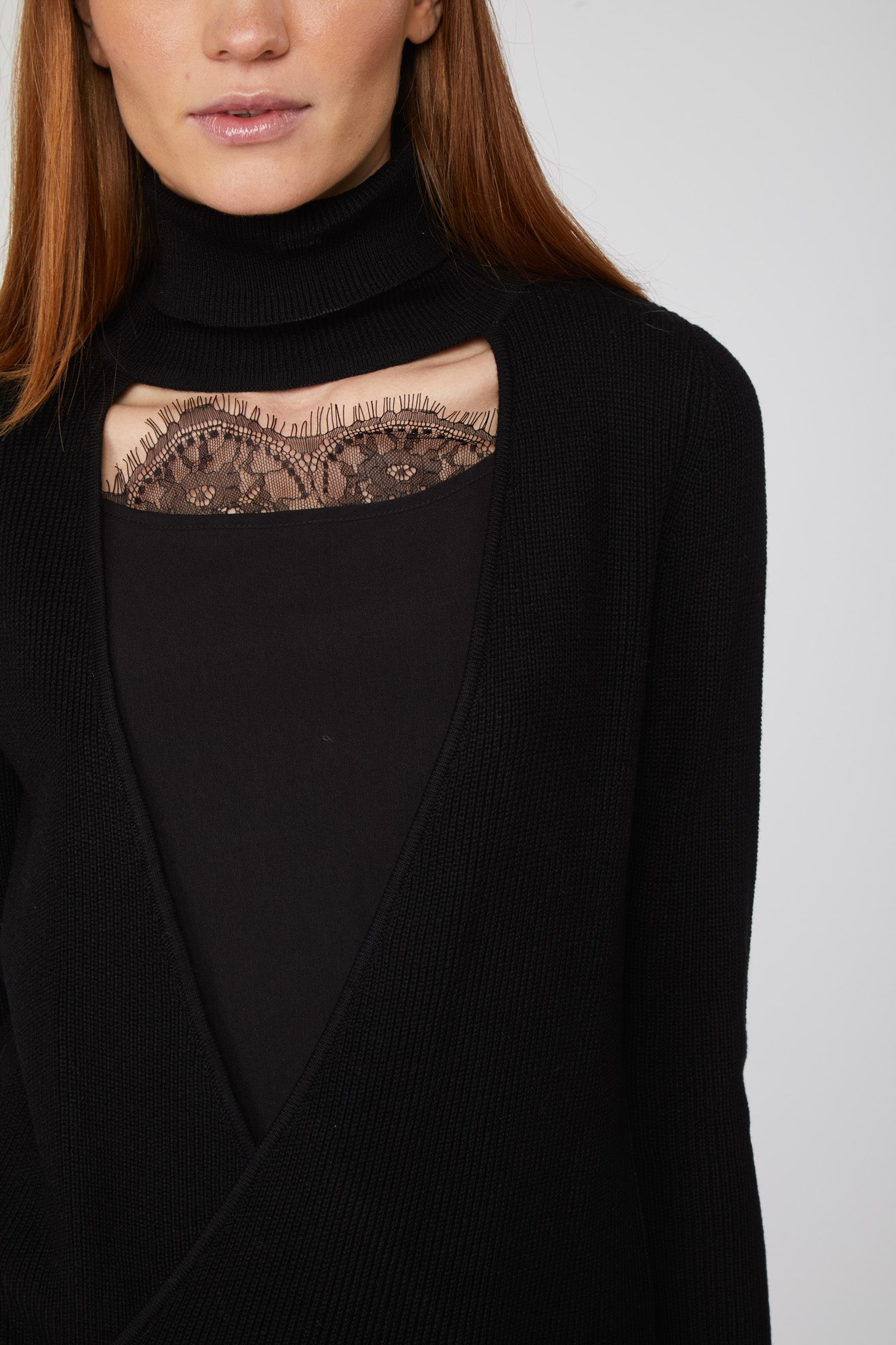 TWINSET Crossover Turtleneck