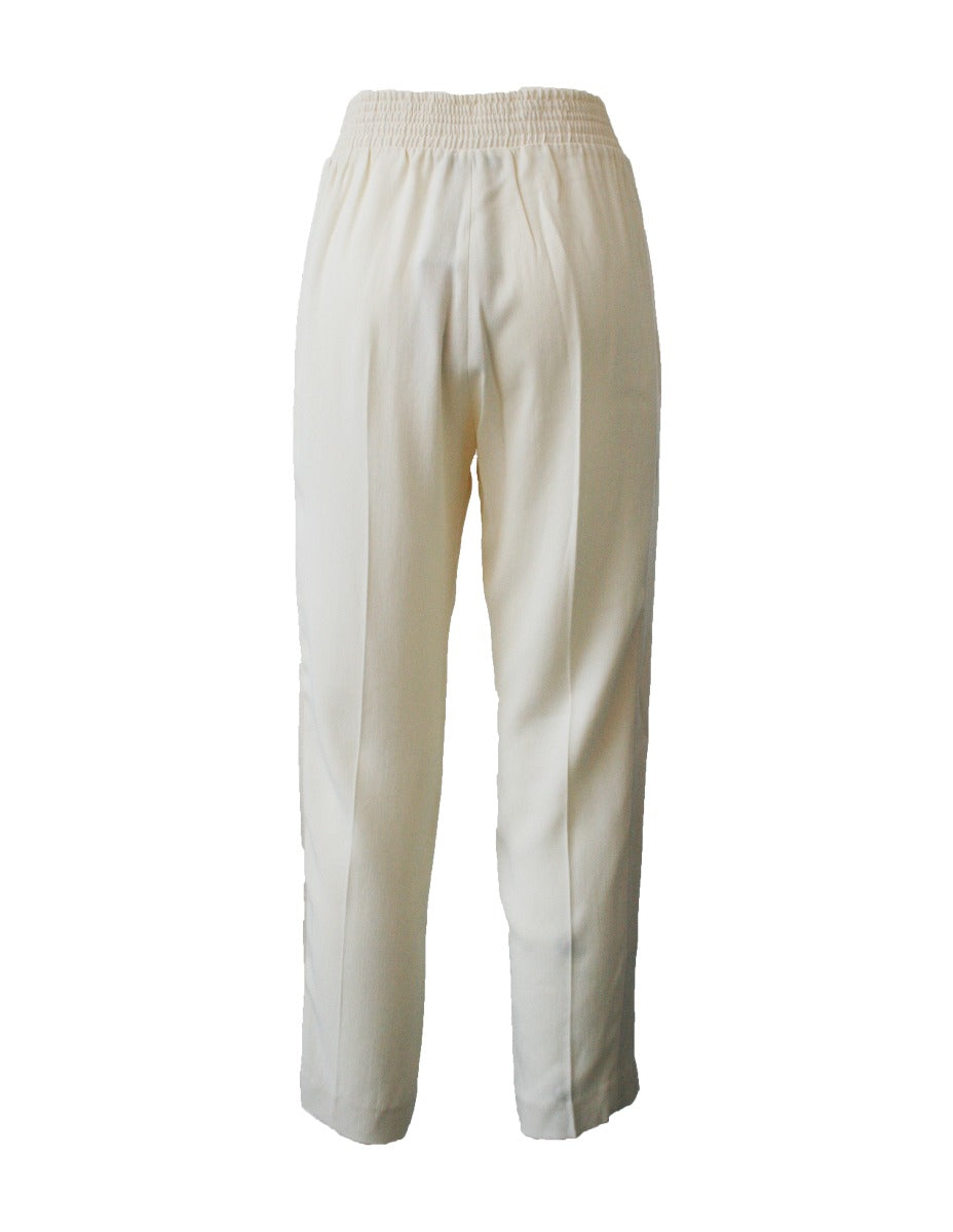 TWINSET Pantaloni Dritti Bianchi