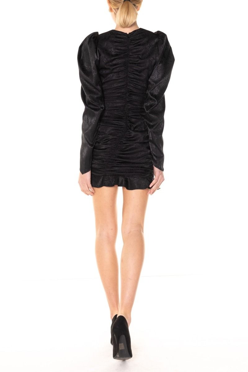 NINEMINUTES Vestito Arricciato Nero