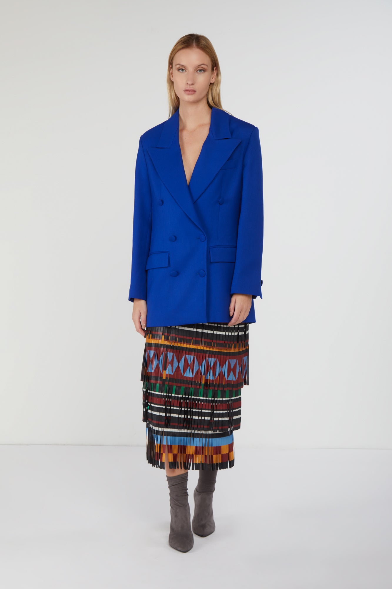 NINEMINUTES Blazer Doppiopetto Oversize Blu