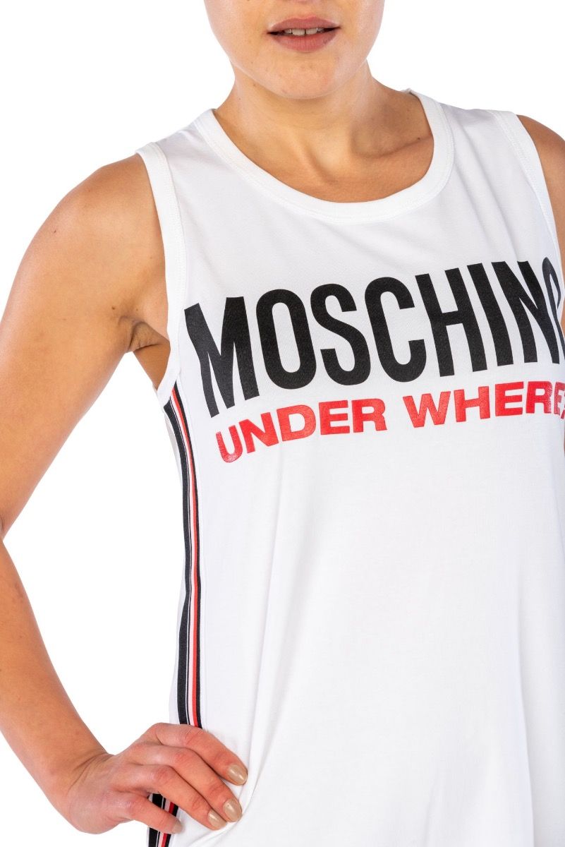 MOSCHINO Abito Canotta Bianco