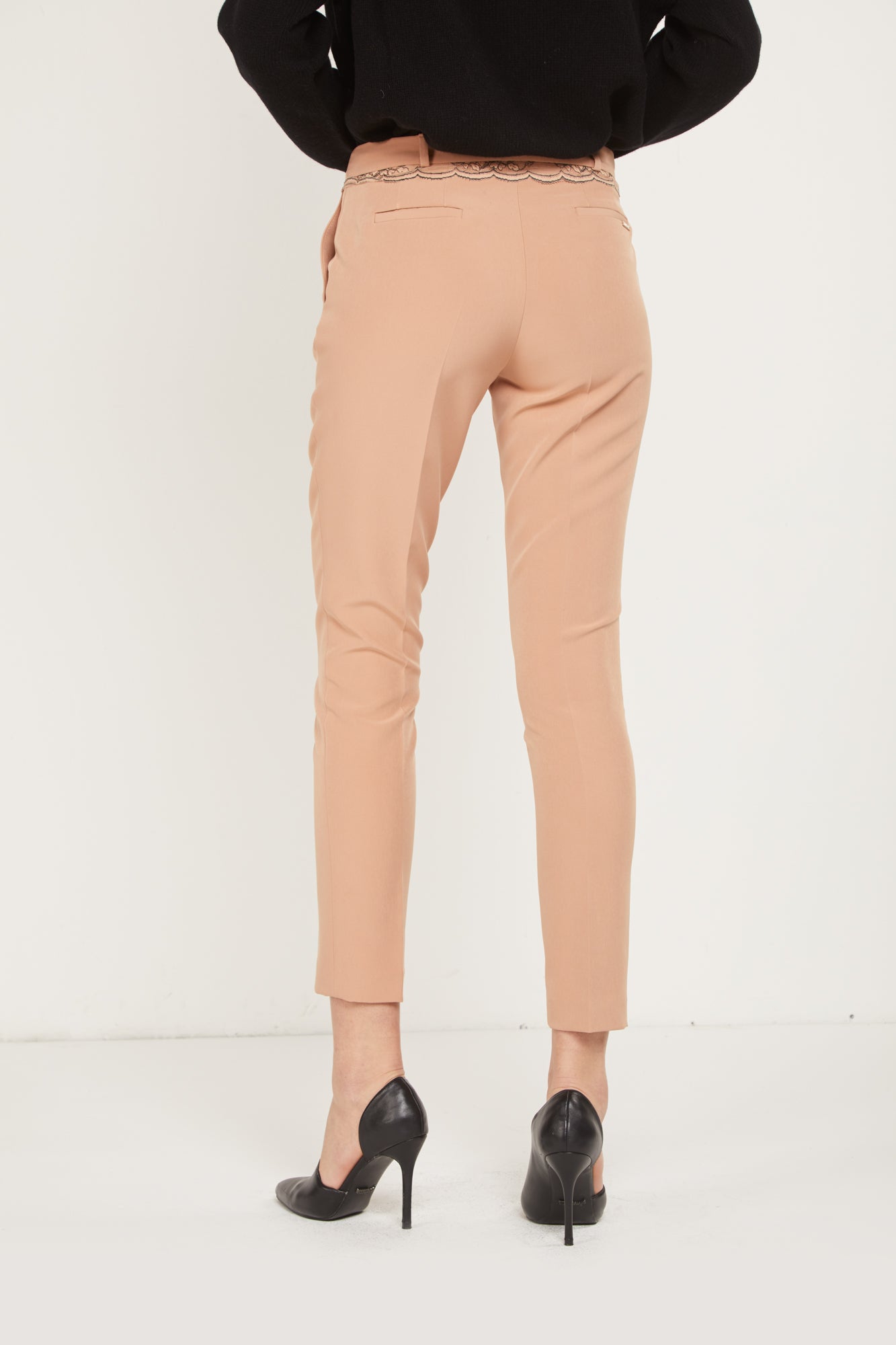 LIU-JO Pantalone Rosa Pizzo