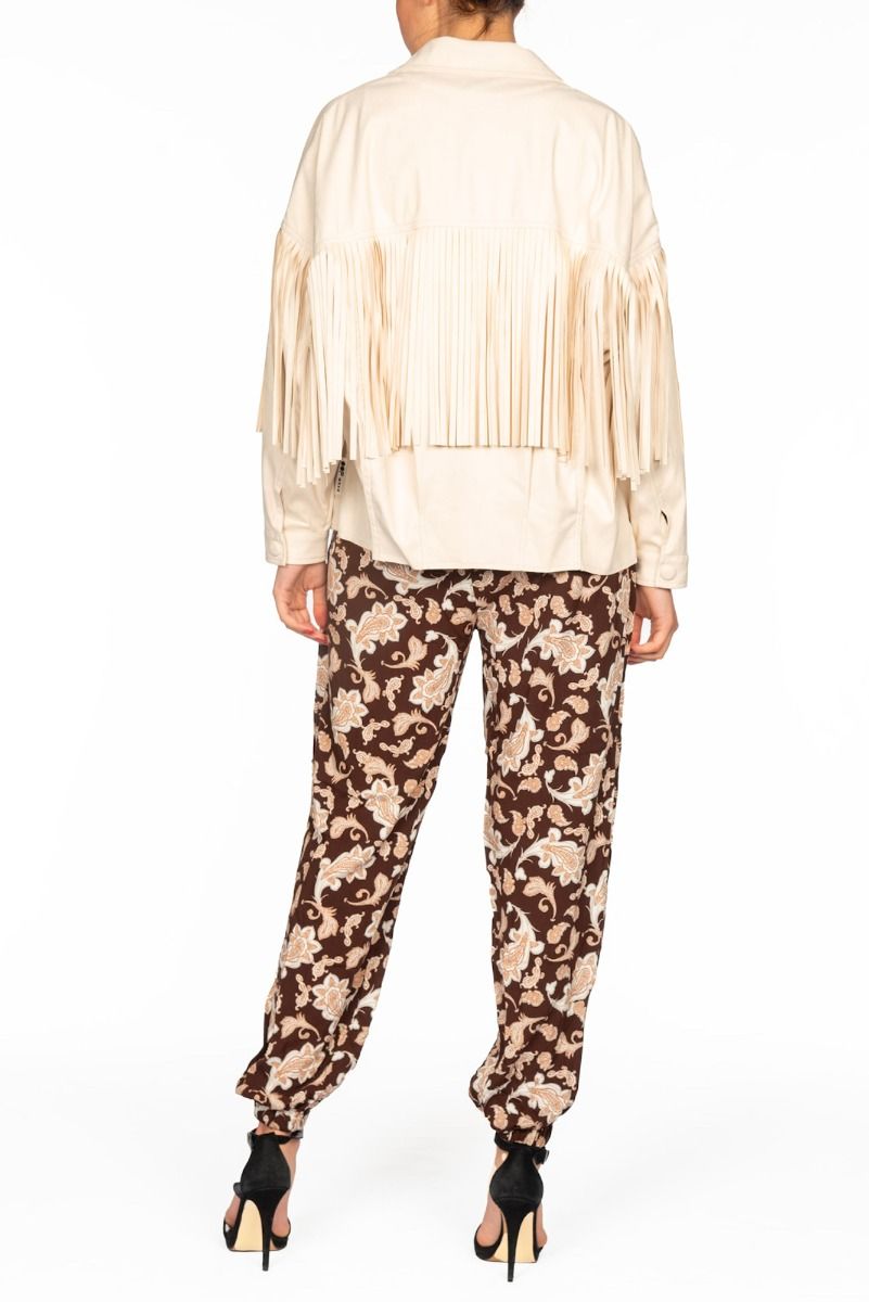 OOF WEAR Giacca Bianca con Frange