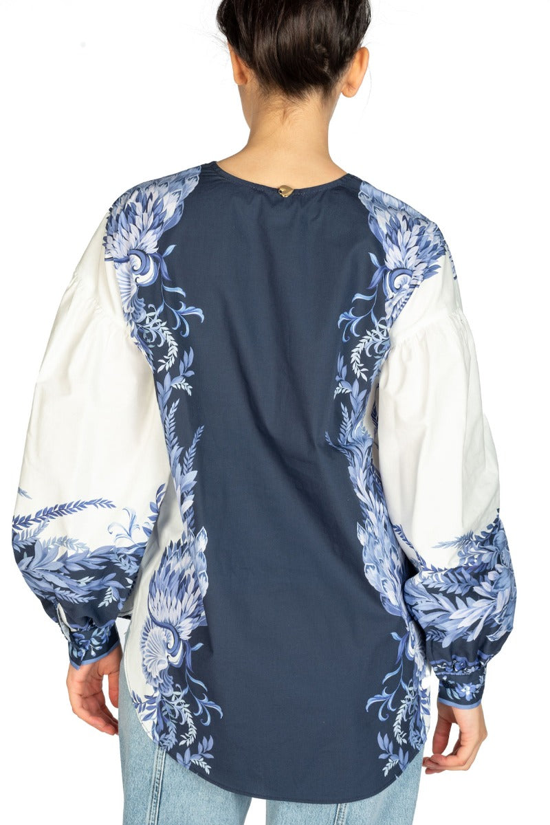 TWINSET Camicia con Stampa Blu