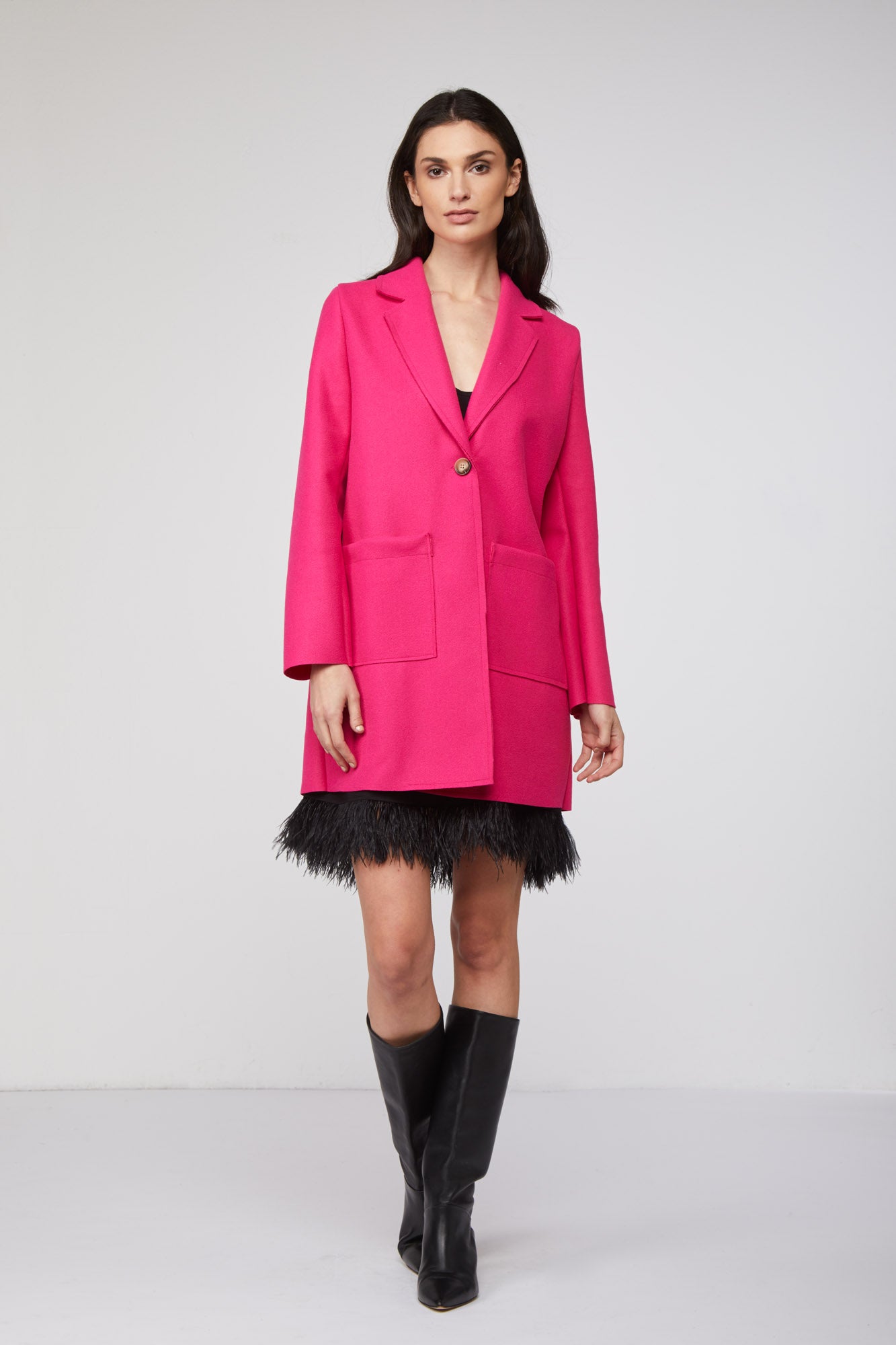 MANGANO Cappotto "London" Fucsia