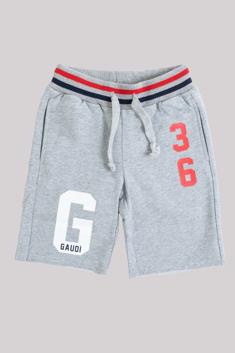 GAUDI' KIDS Bermuda Sportivo in Felpa Grigio