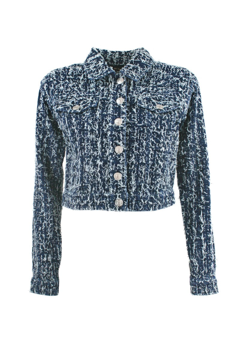 Giacca in Jeans con Bouclé Twinset My Twin