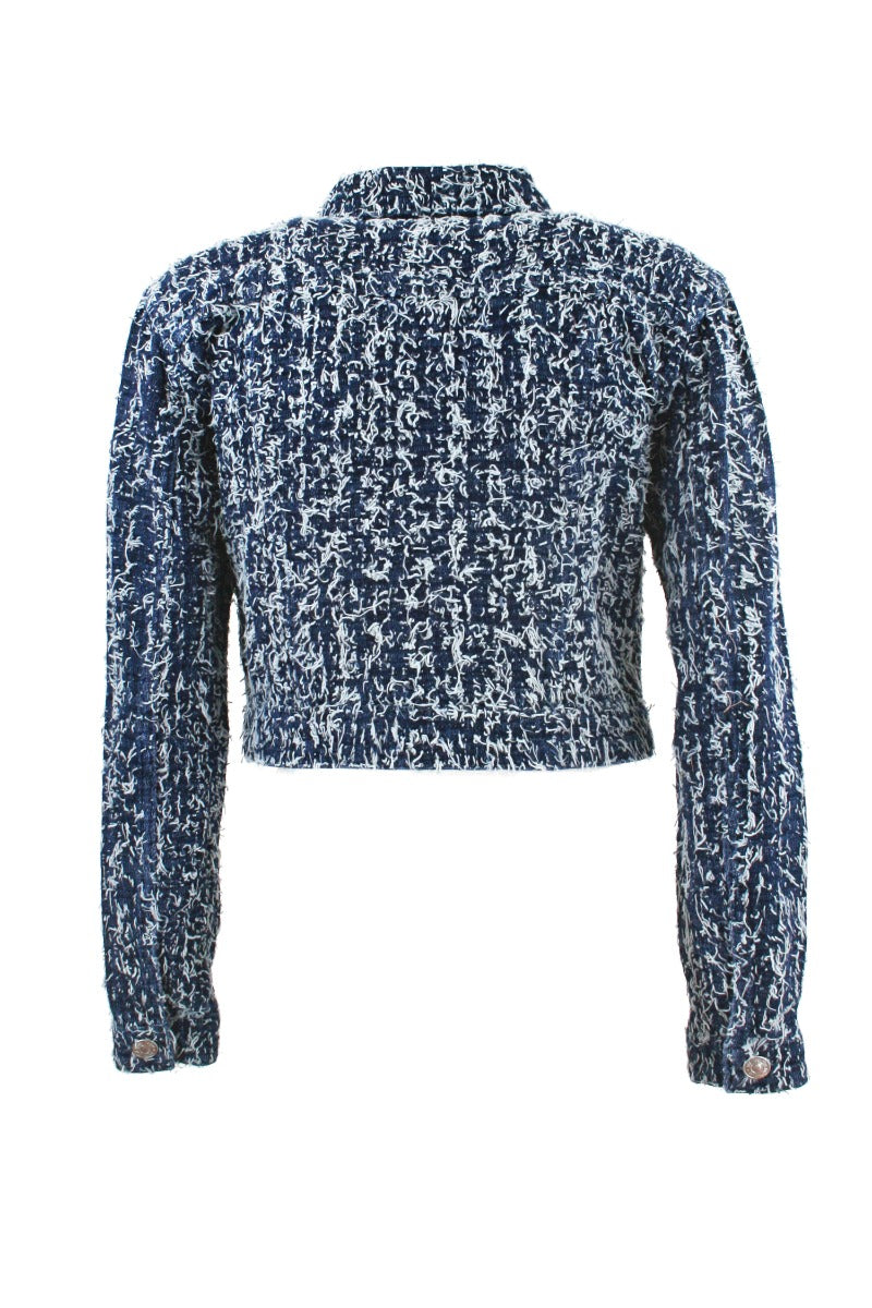 Giacca in Jeans con Bouclé Twinset My Twin