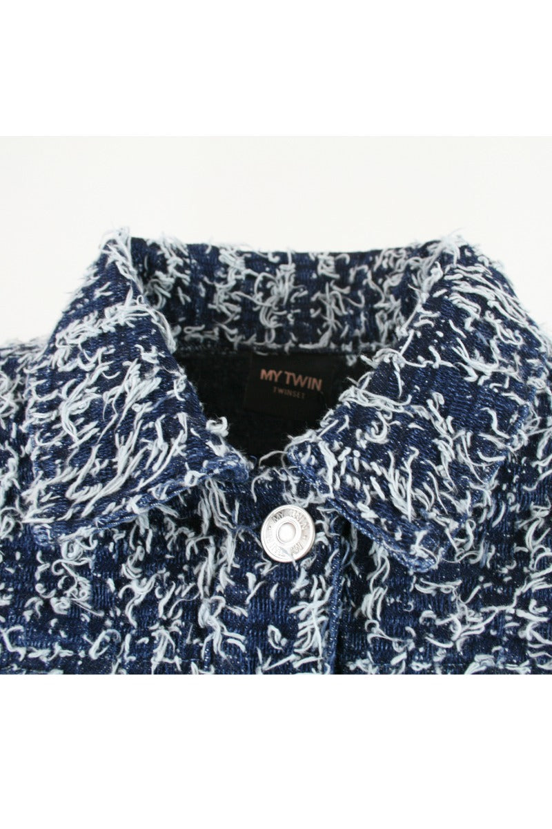 Giacca in Jeans con Bouclé Twinset My Twin
