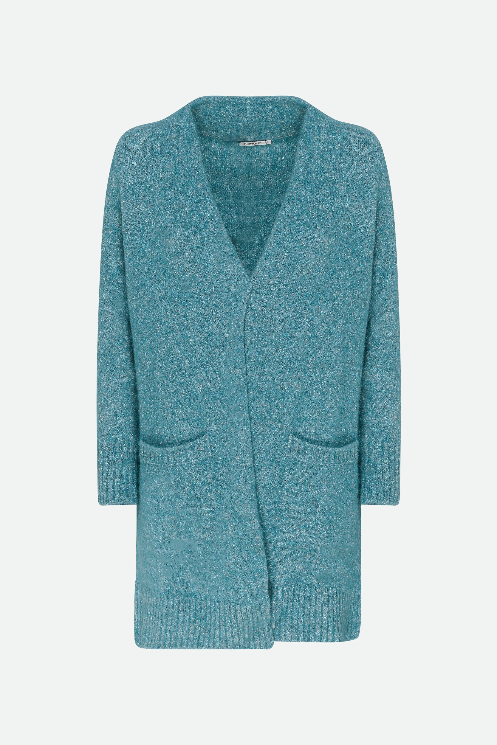 Kangra Cardigan Lungo Verde Acqua