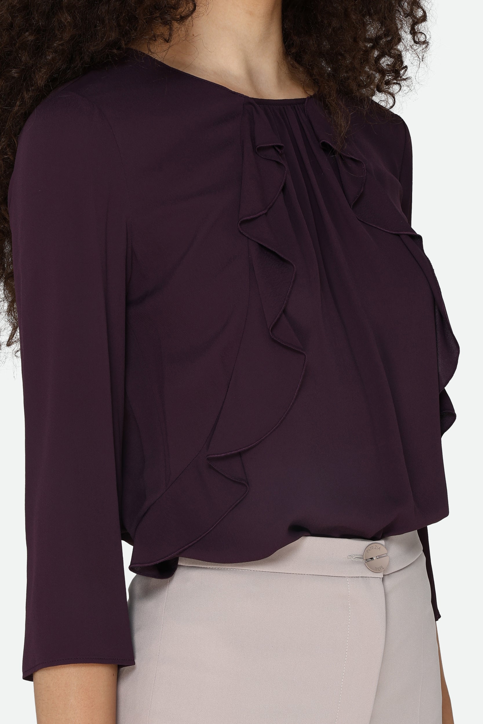 Patrizia Pepe Plum Blouse
