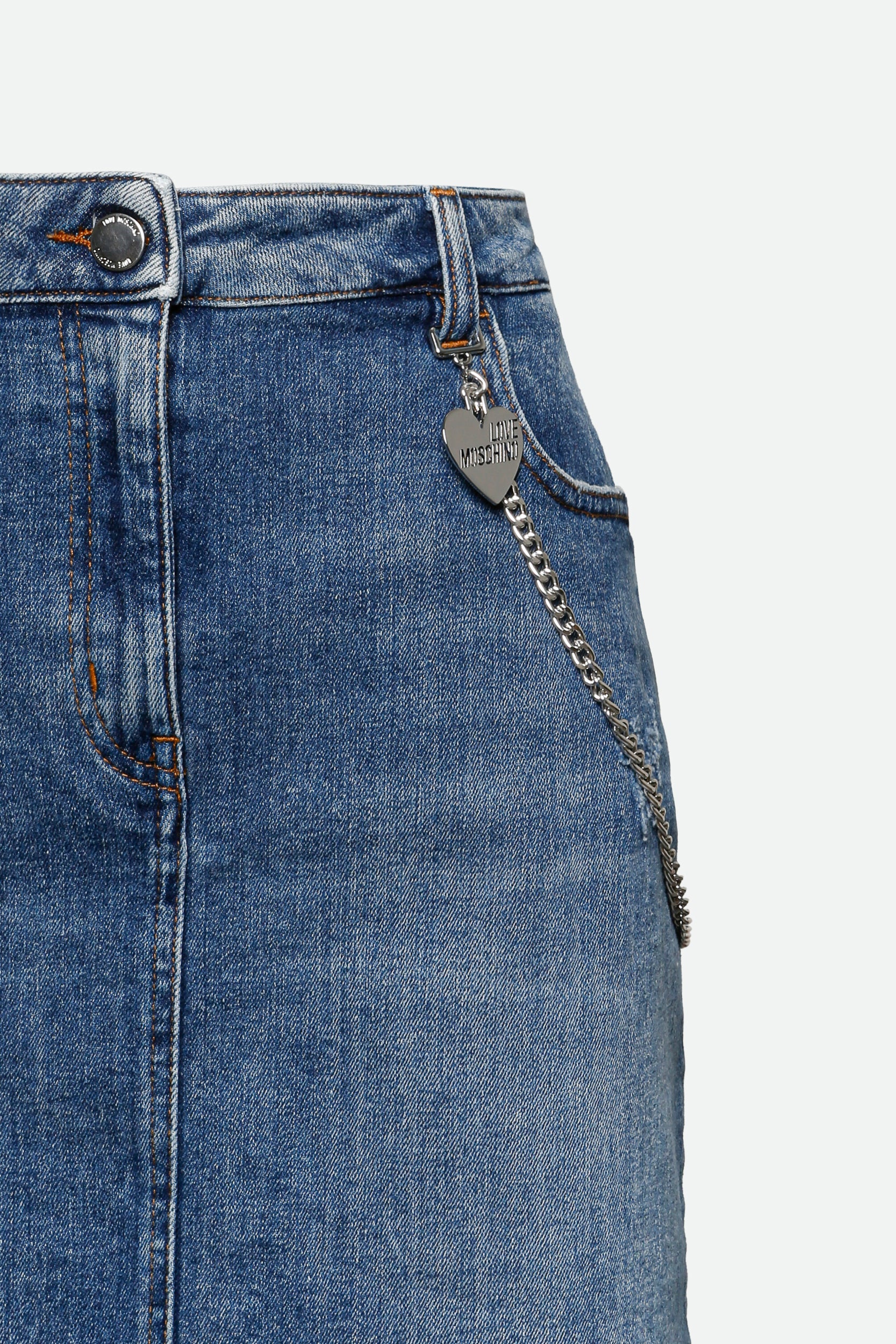 Love Moschino Gonna Denim Blu
