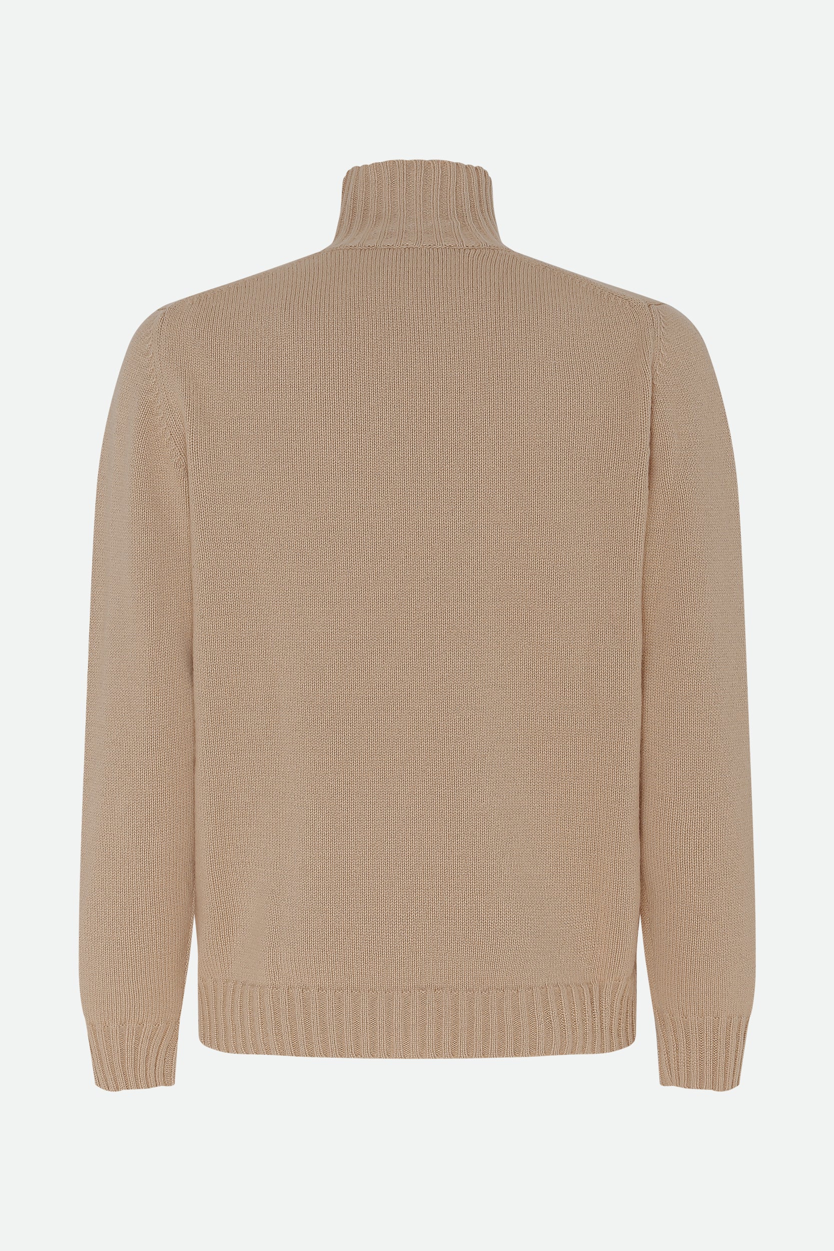 Alpha Studio Beige Cashmere Turtleneck 