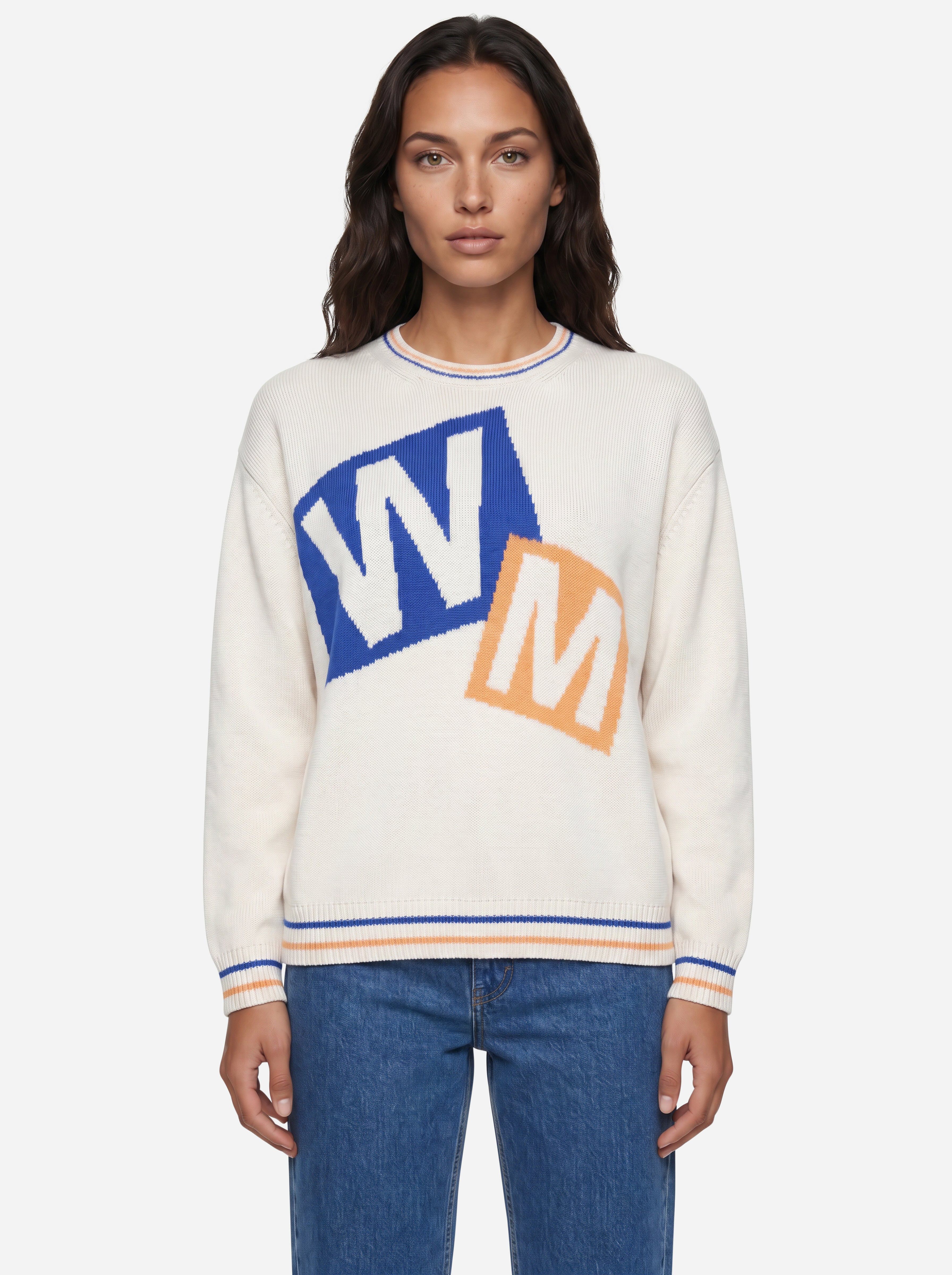 Weekend Max Mara Sweater with Print Bianco 