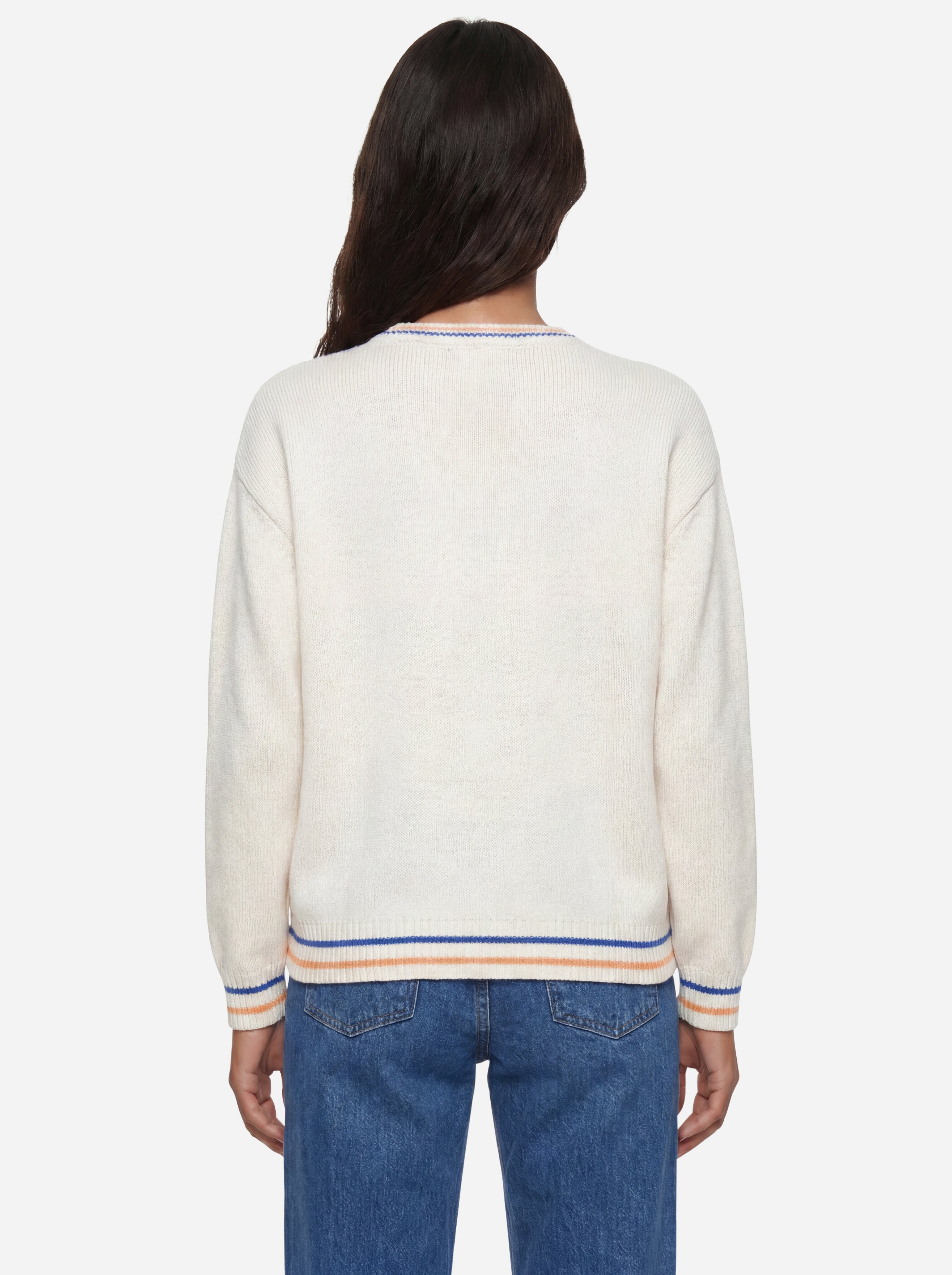 Weekend Max Mara Sweater with Print Bianco 