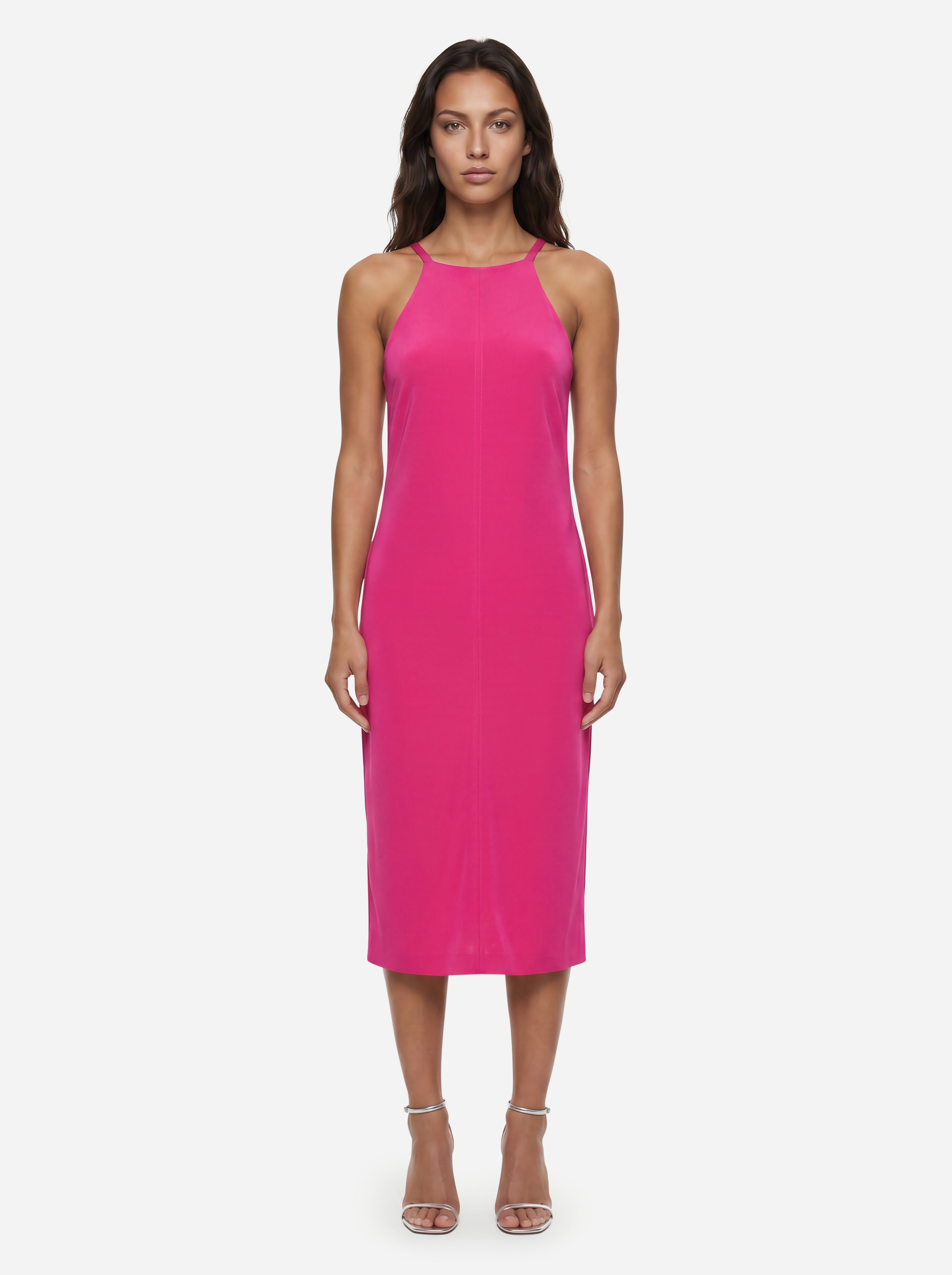 Sportmax Fuchsia Midi Dress