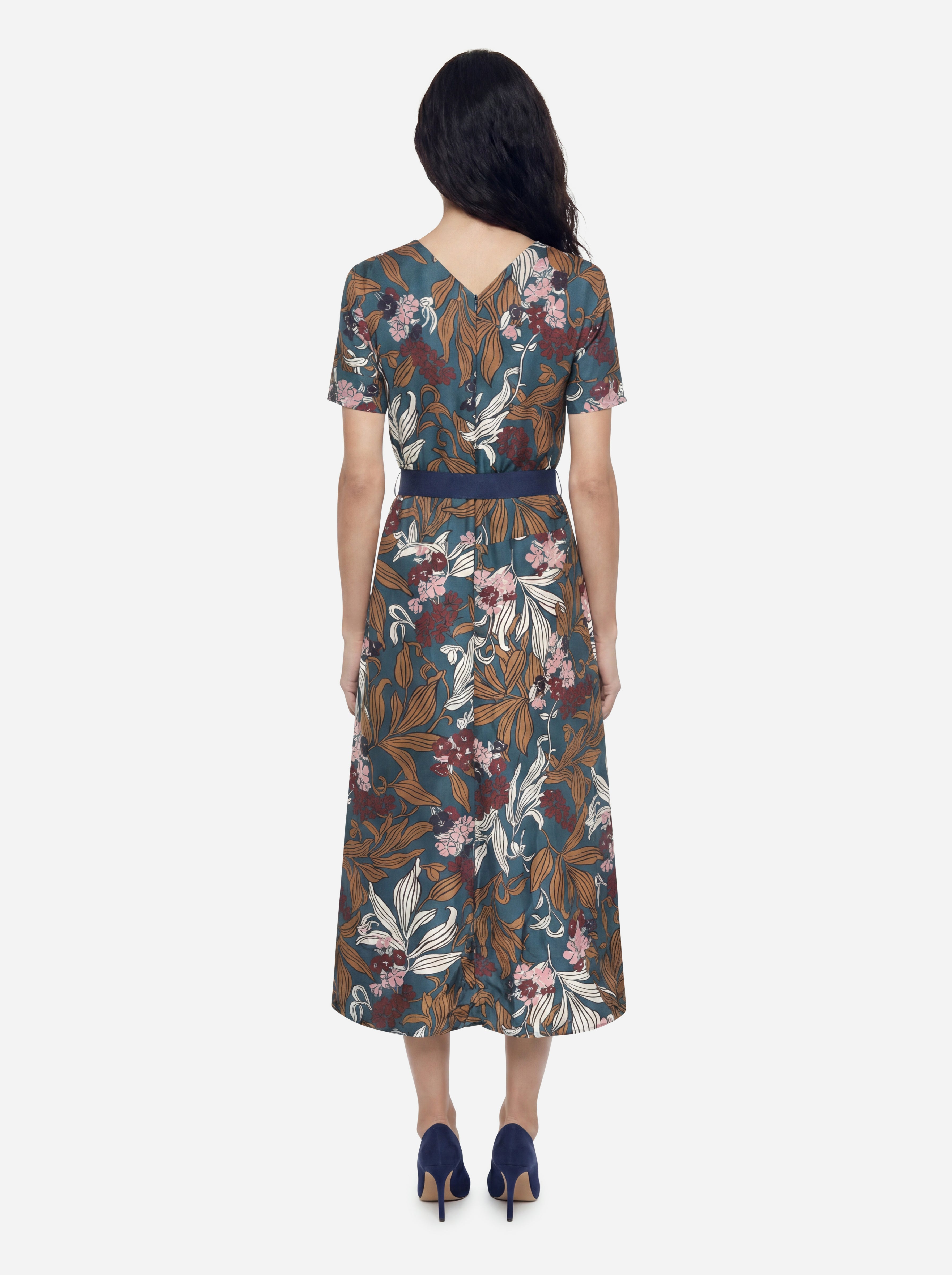S Max Mara Multicolored Pattern Dress