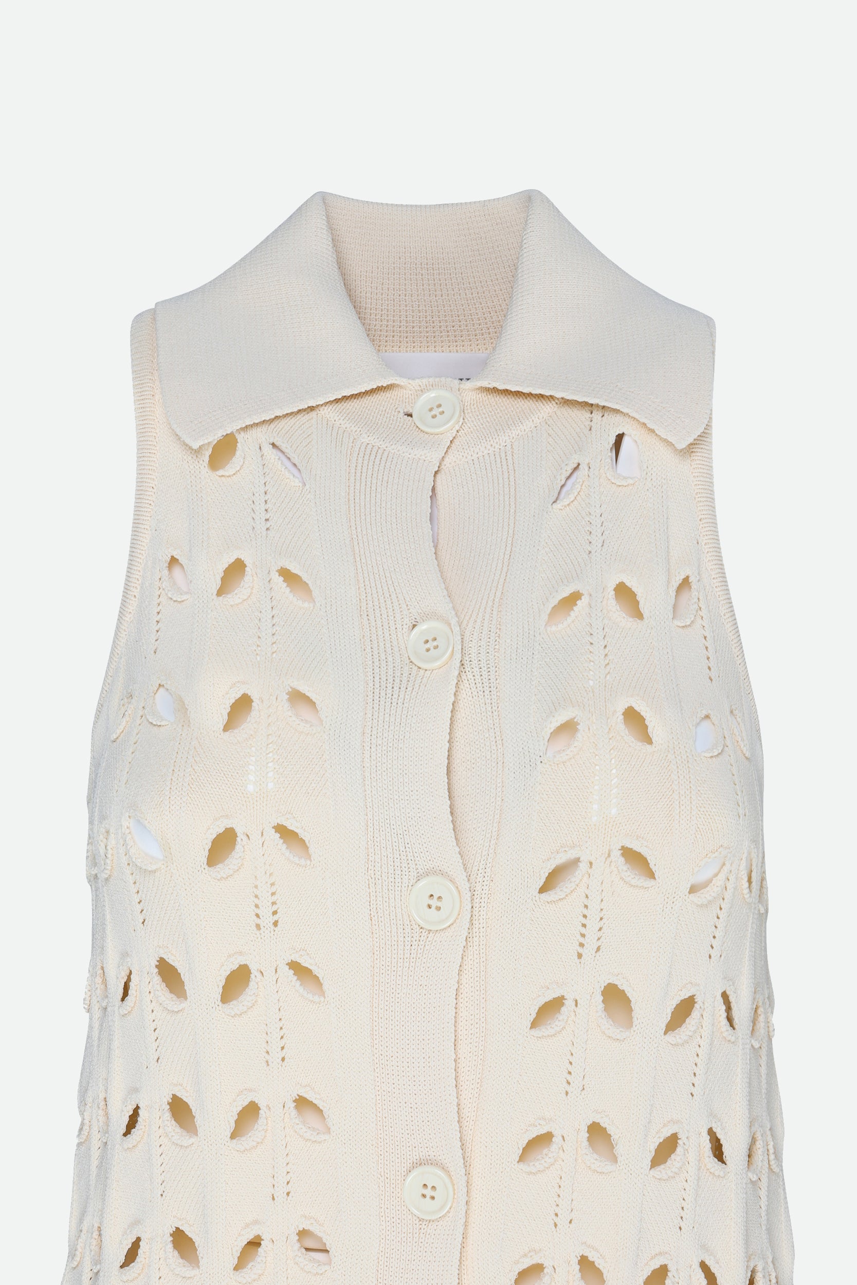 Sportmax Abito in Maglia Panna